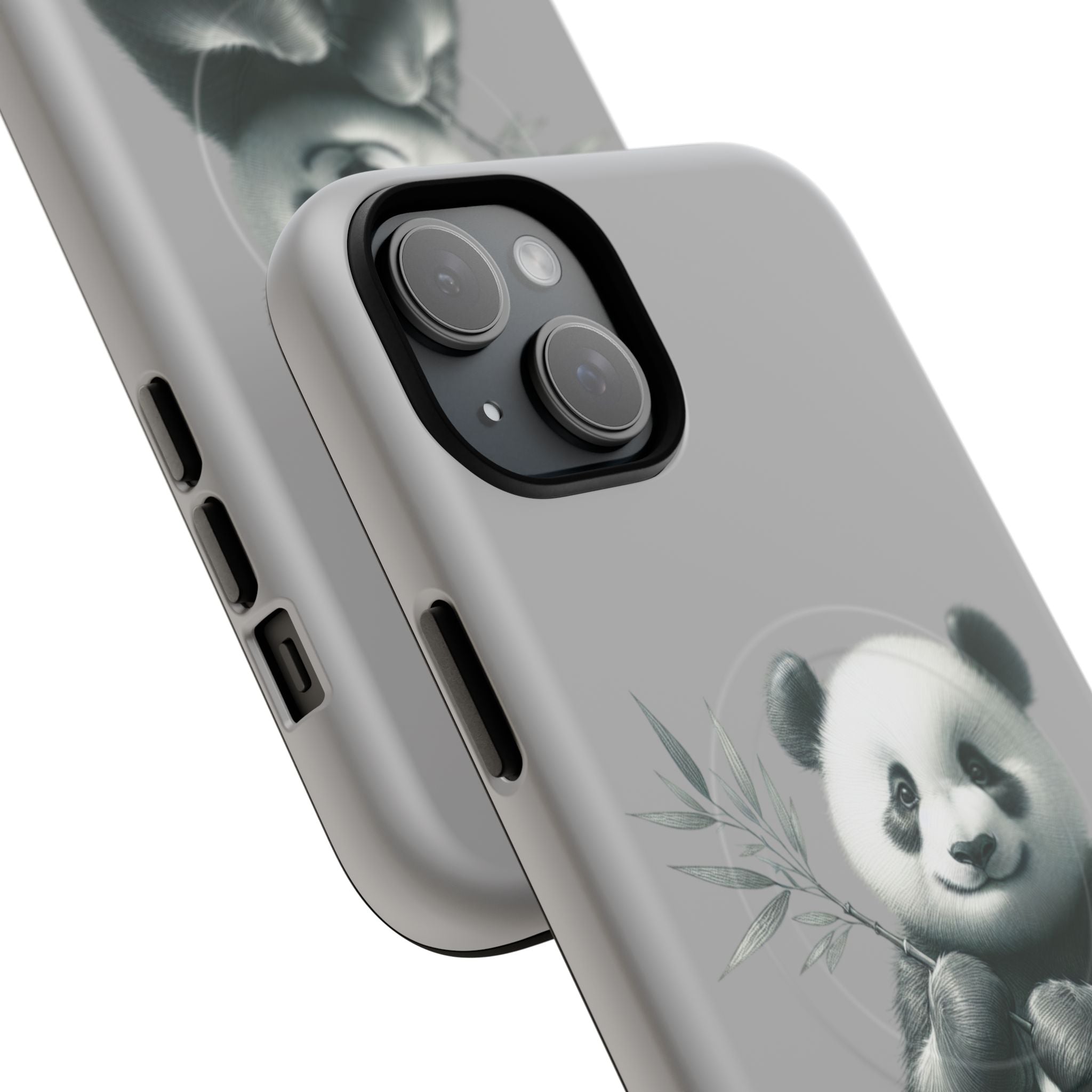 Cute Panda Magnetic Phone Case, Durable Phone Cover, Gift for Animal Lovers, Cute Phone Accessory, Stylish Protection Case