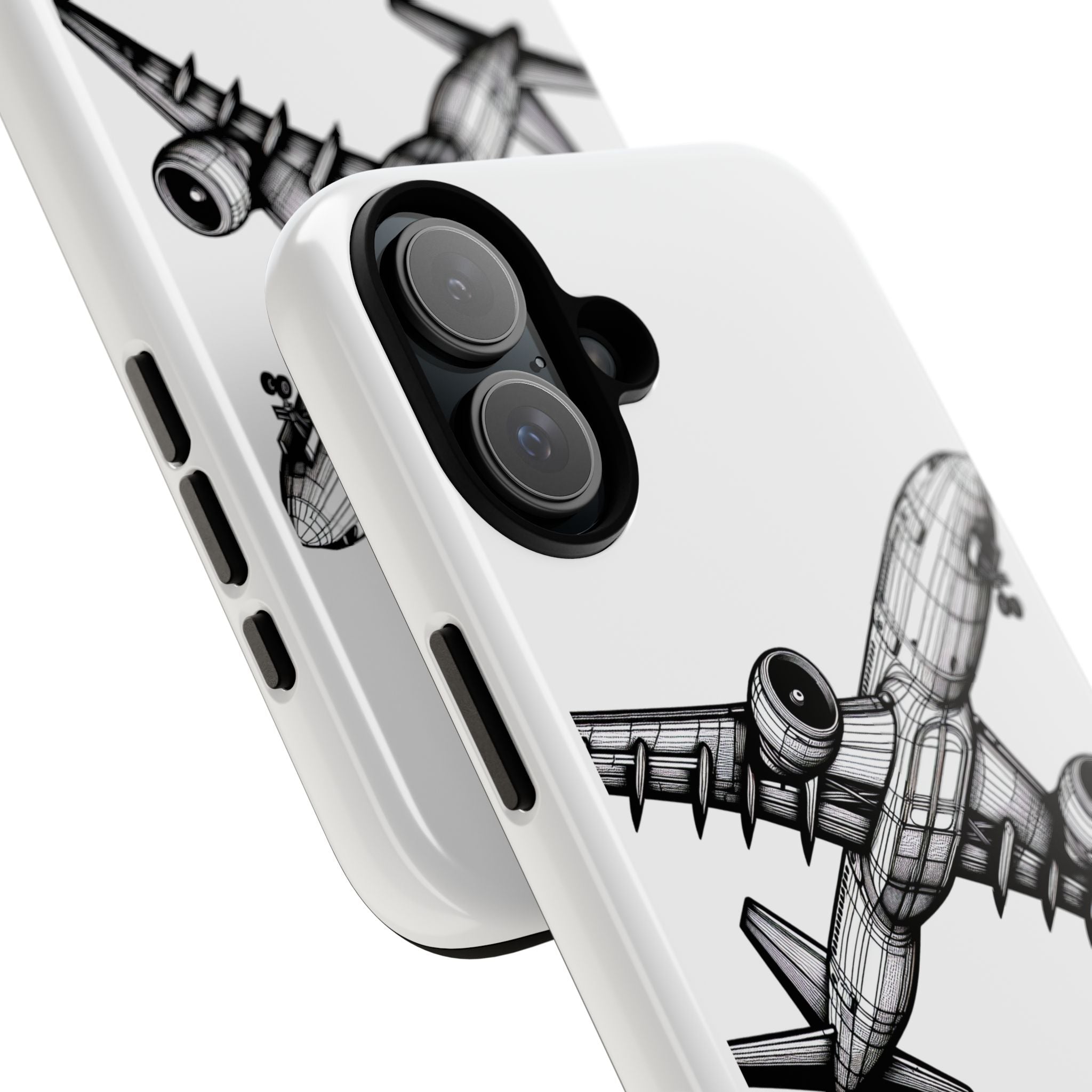 Aviation Phone Case, Inspirational Pilot Gift, Travel Enthusiast Accessory, Unique Airplane Case, Wings Over Fear Design