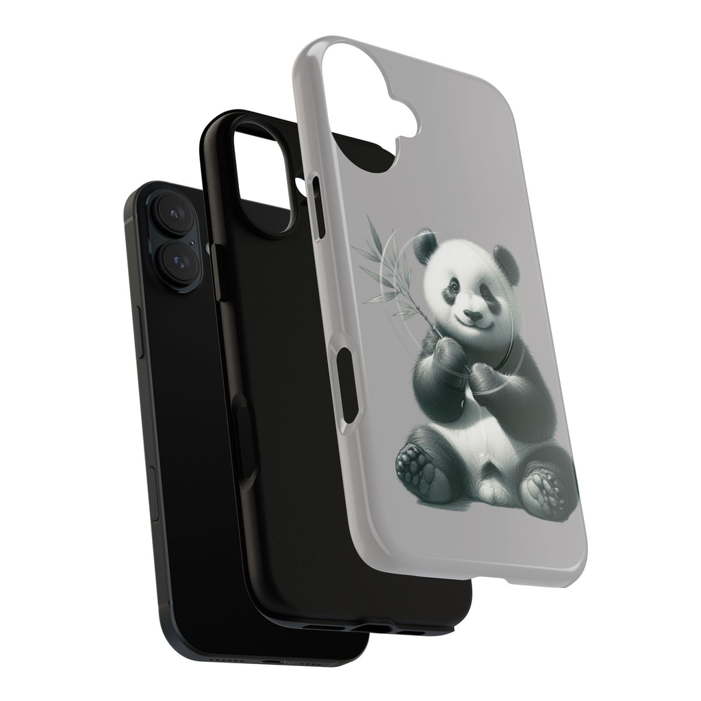 Cute Panda Magnetic Phone Case, Durable Phone Cover, Gift for Animal Lovers, Cute Phone Accessory, Stylish Protection Case