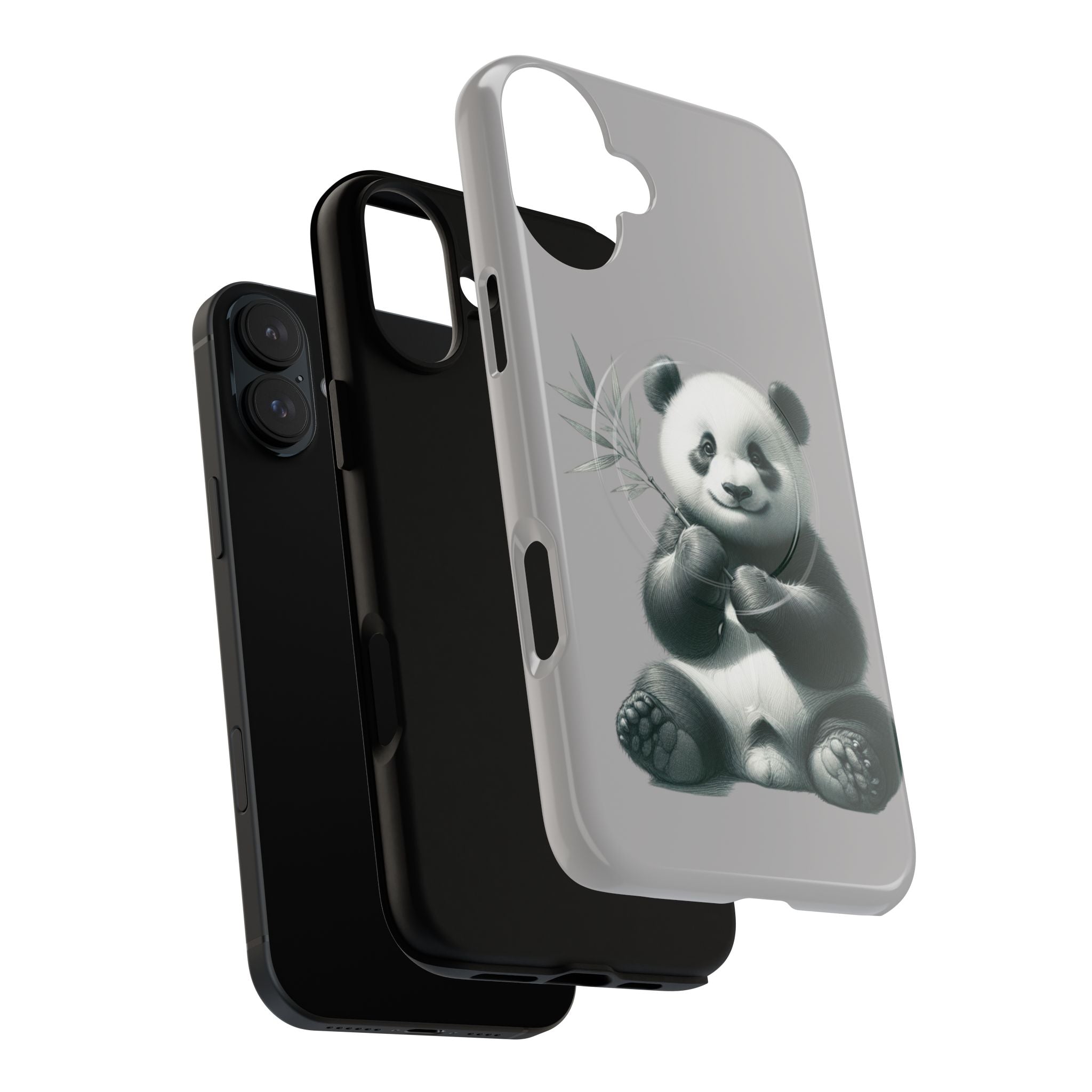 Cute Panda Magnetic Phone Case, Durable Phone Cover, Gift for Animal Lovers, Cute Phone Accessory, Stylish Protection Case