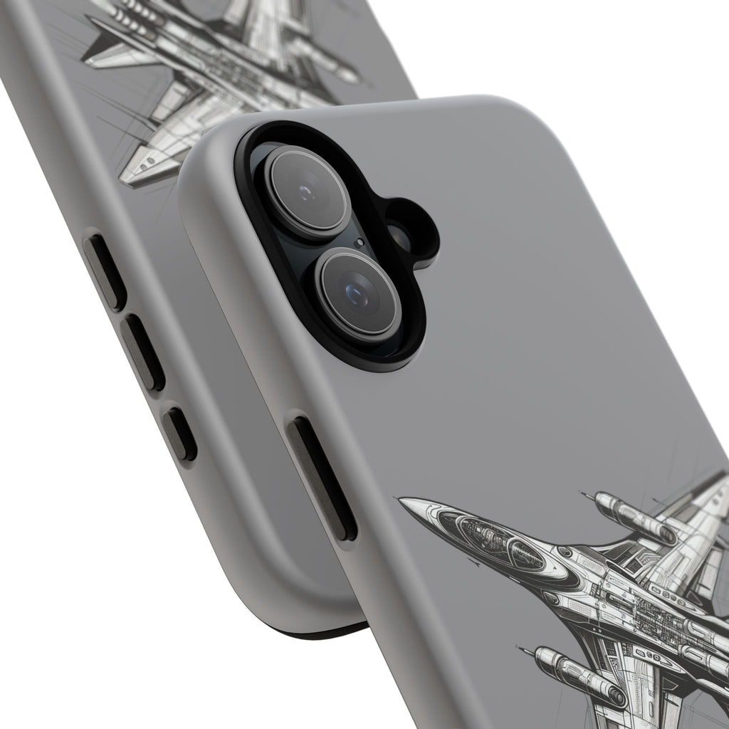 Tough Cases - Airplane Phone Case, Fighter Jet Design, Gift for Aviation Lovers, Durable Protection, Cool Tech Accessories