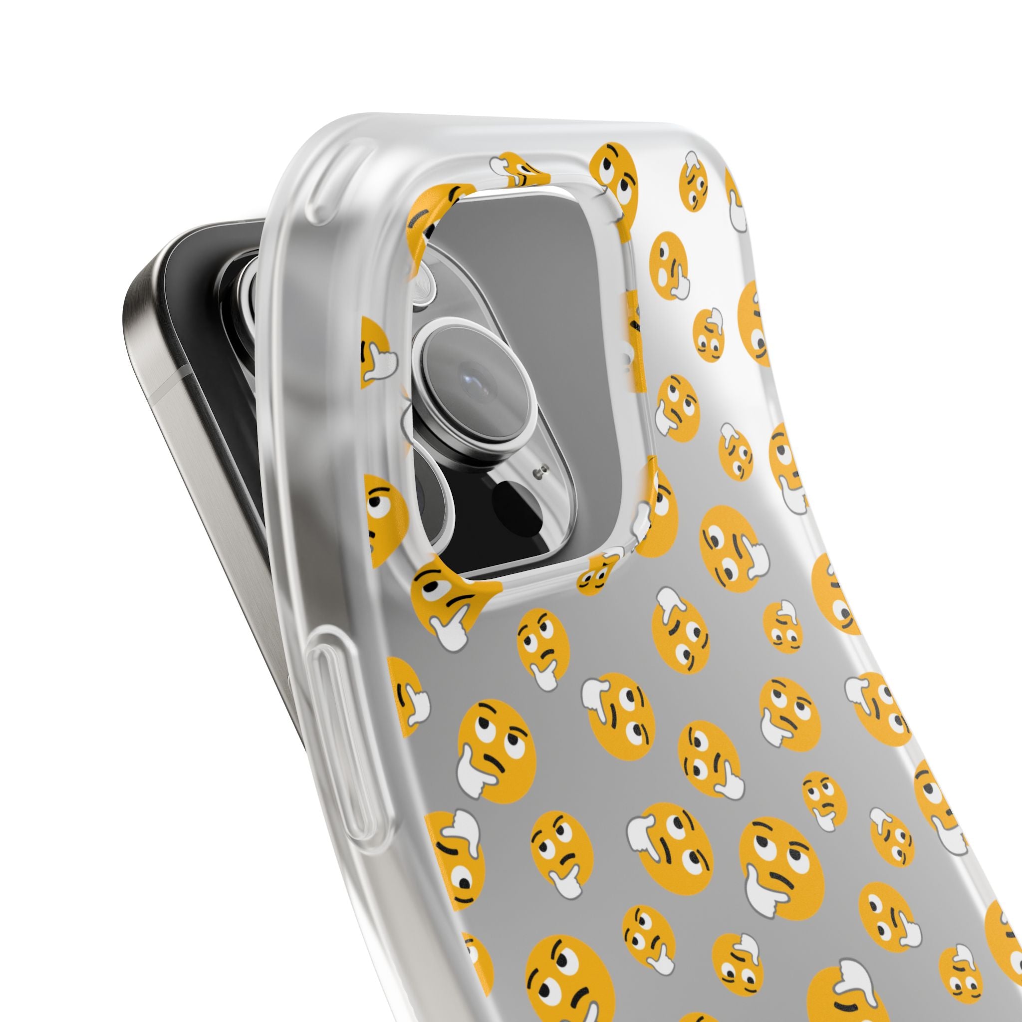Cheerful Emoji Phone Cases, Cute Flexi Cases for iPhone, Fun Cell Phone Accessories, Gift for Teens, Birthday Party Favor