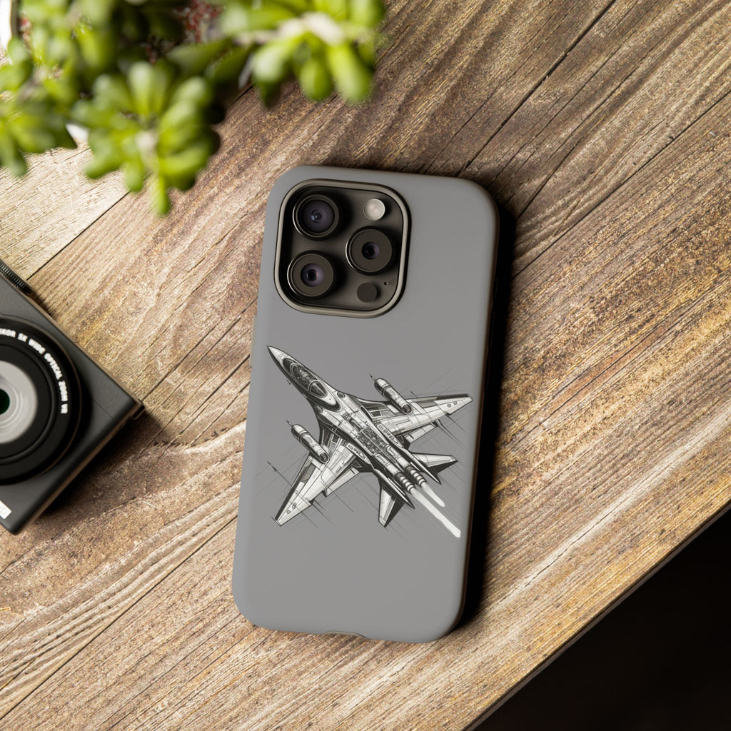 Tough Cases - Airplane Phone Case, Fighter Jet Design, Gift for Aviation Lovers, Durable Protection, Cool Tech Accessories