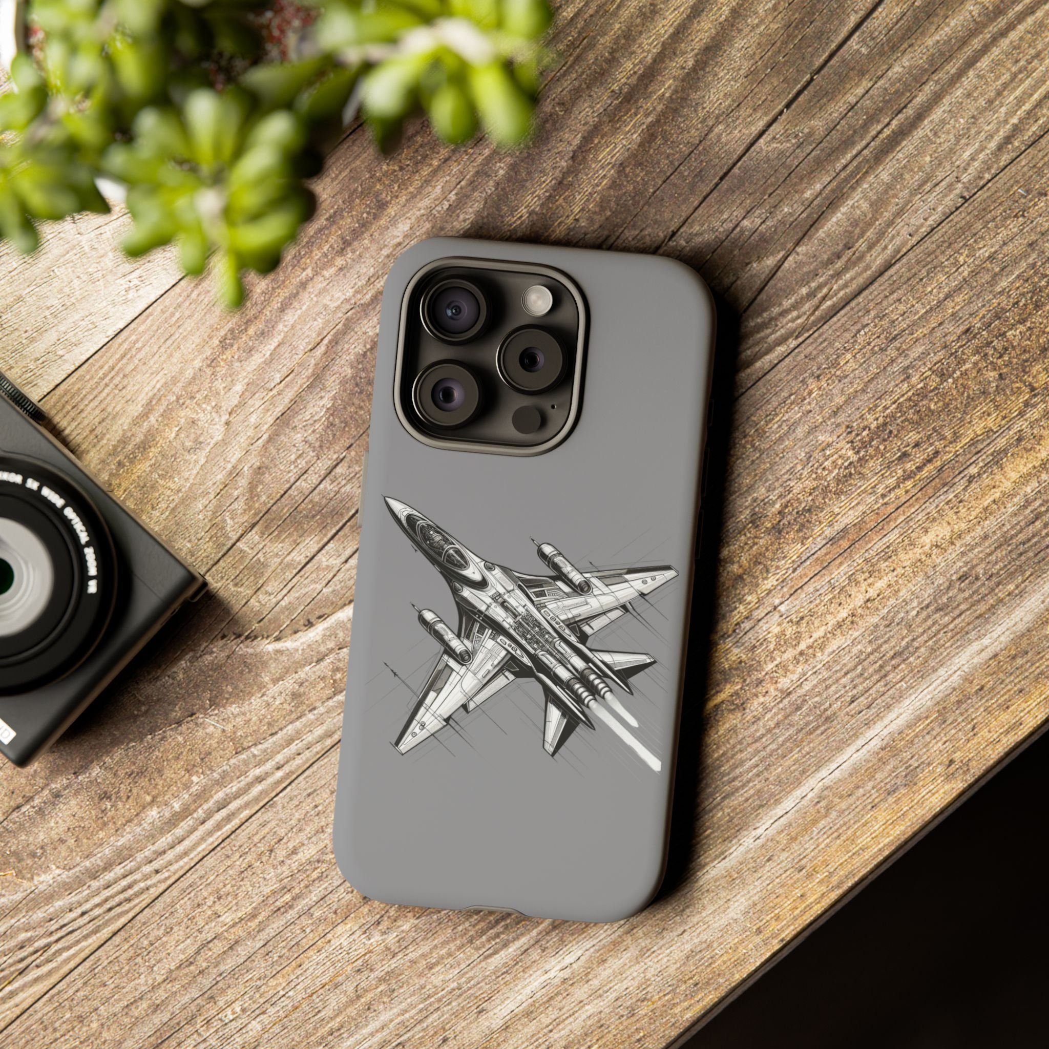 Tough Cases - Airplane Phone Case, Fighter Jet Design, Gift for Aviation Lovers, Durable Protection, Cool Tech Accessories