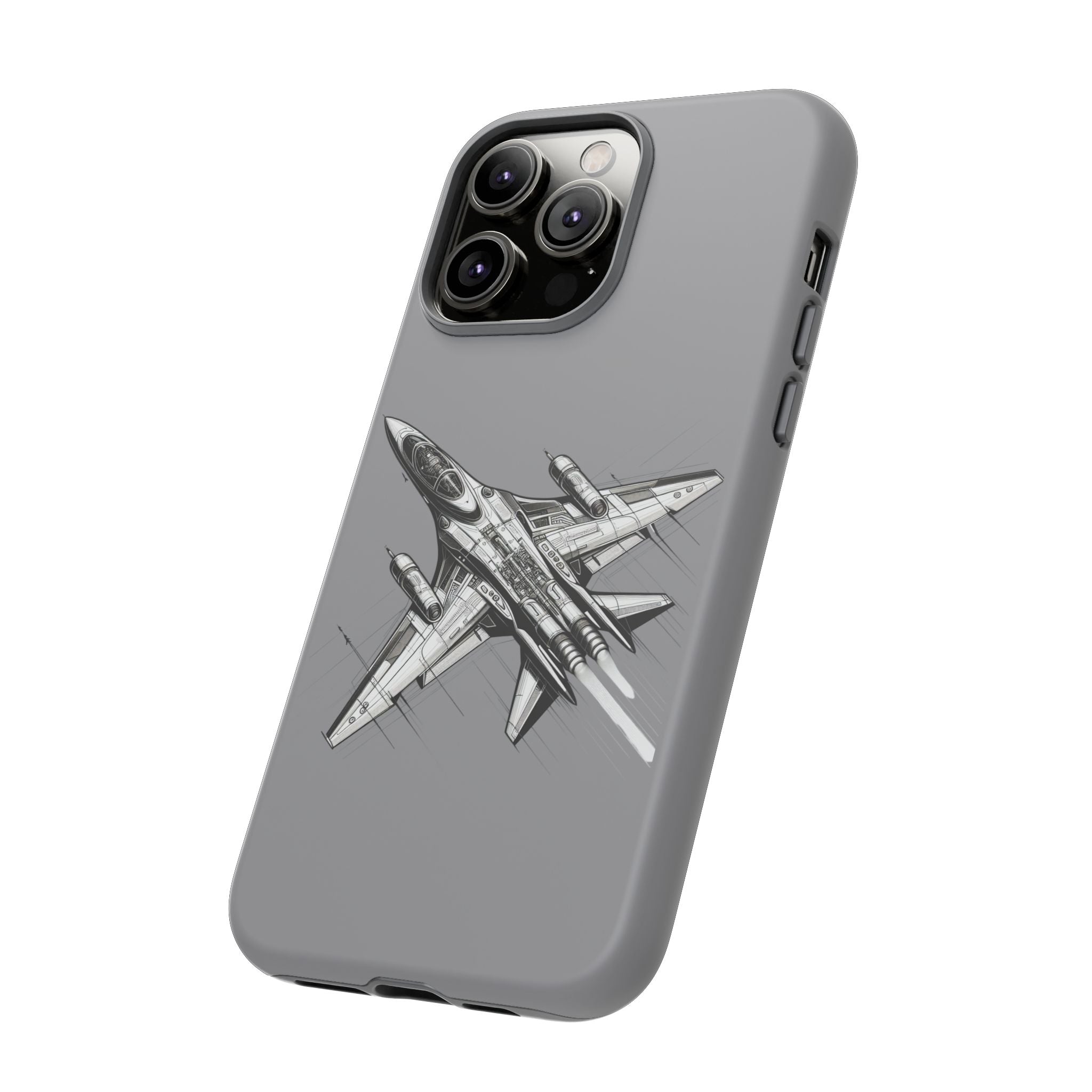 Tough Cases - Airplane Phone Case, Fighter Jet Design, Gift for Aviation Lovers, Durable Protection, Cool Tech Accessories