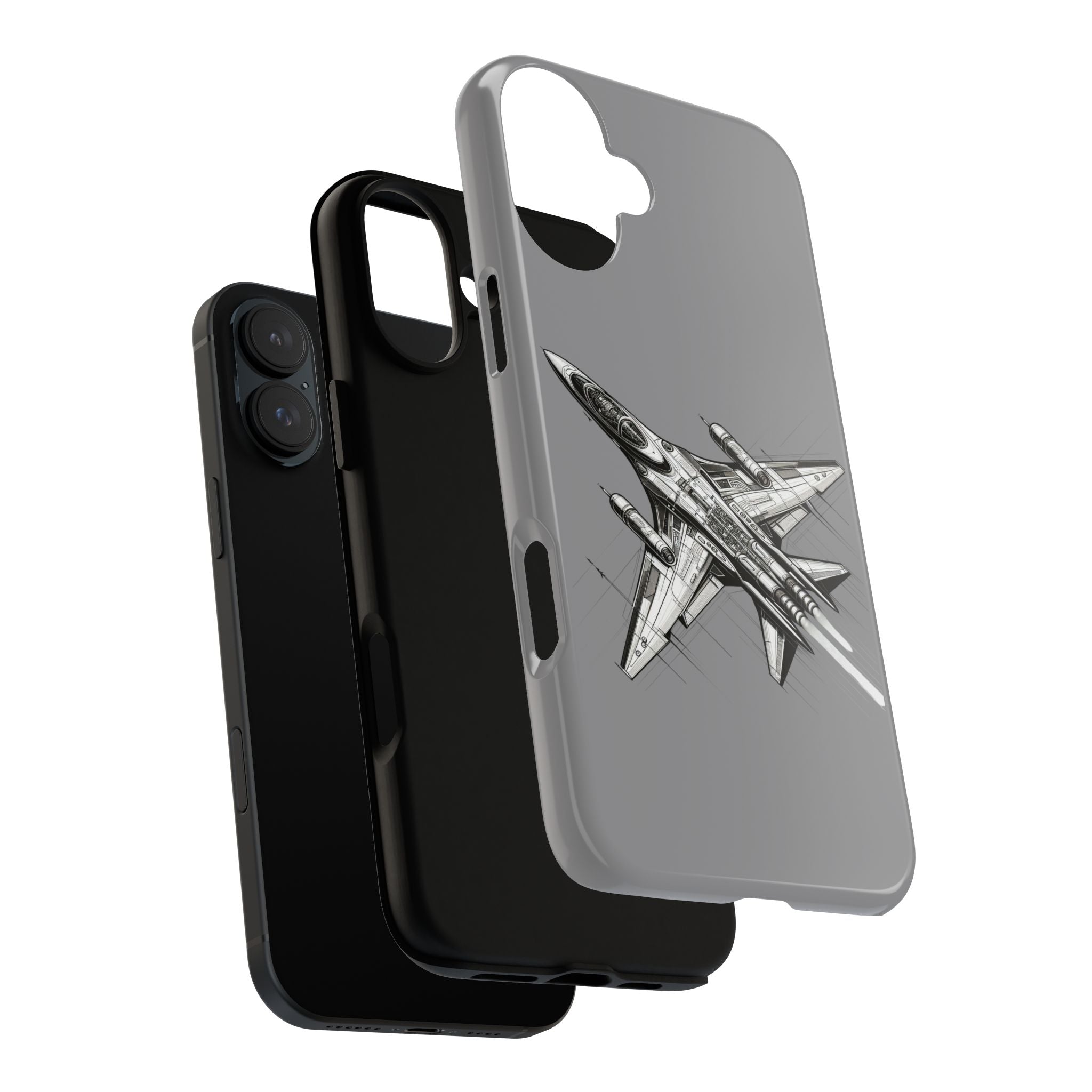 Tough Cases - Airplane Phone Case, Fighter Jet Design, Gift for Aviation Lovers, Durable Protection, Cool Tech Accessories