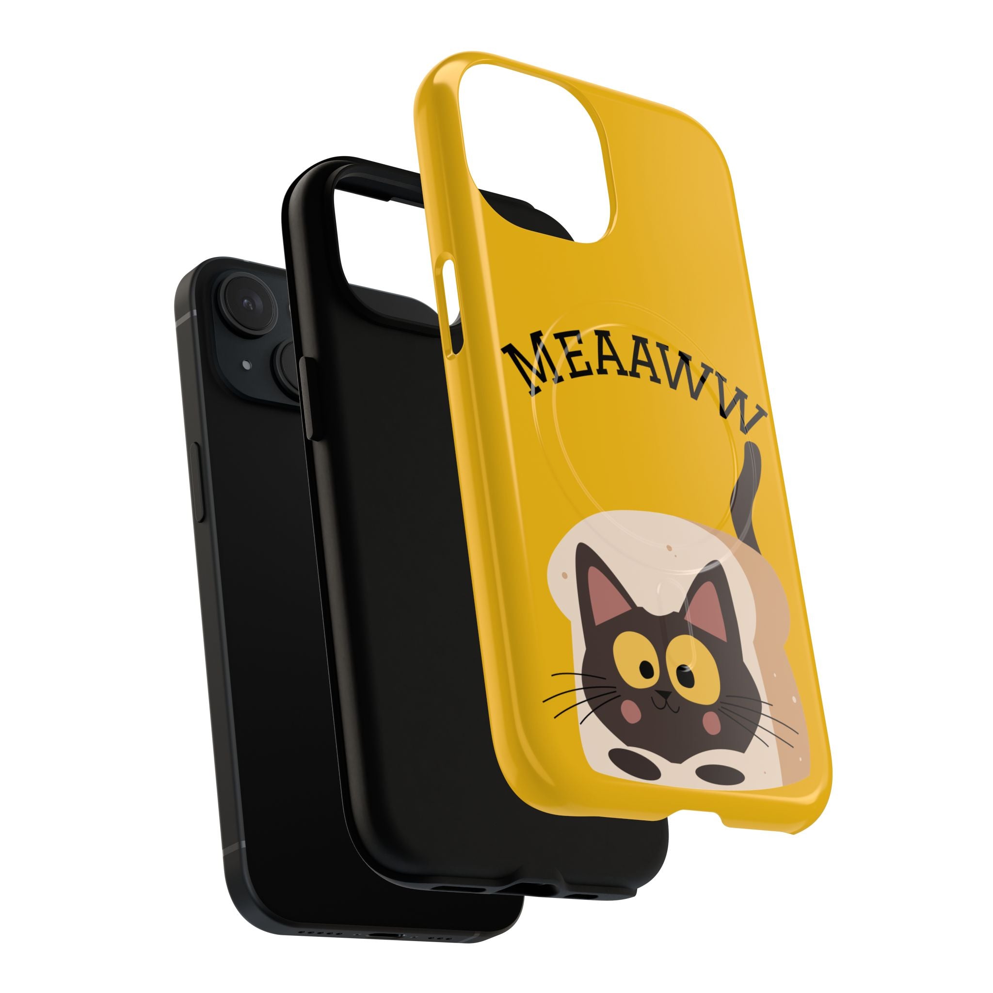 Funny Cat Phone Case for Pet Lovers, Tough Magnetic Cases, Cute Cat Accessory, Gift for Cat Owners, Unique Cat Themed Gift