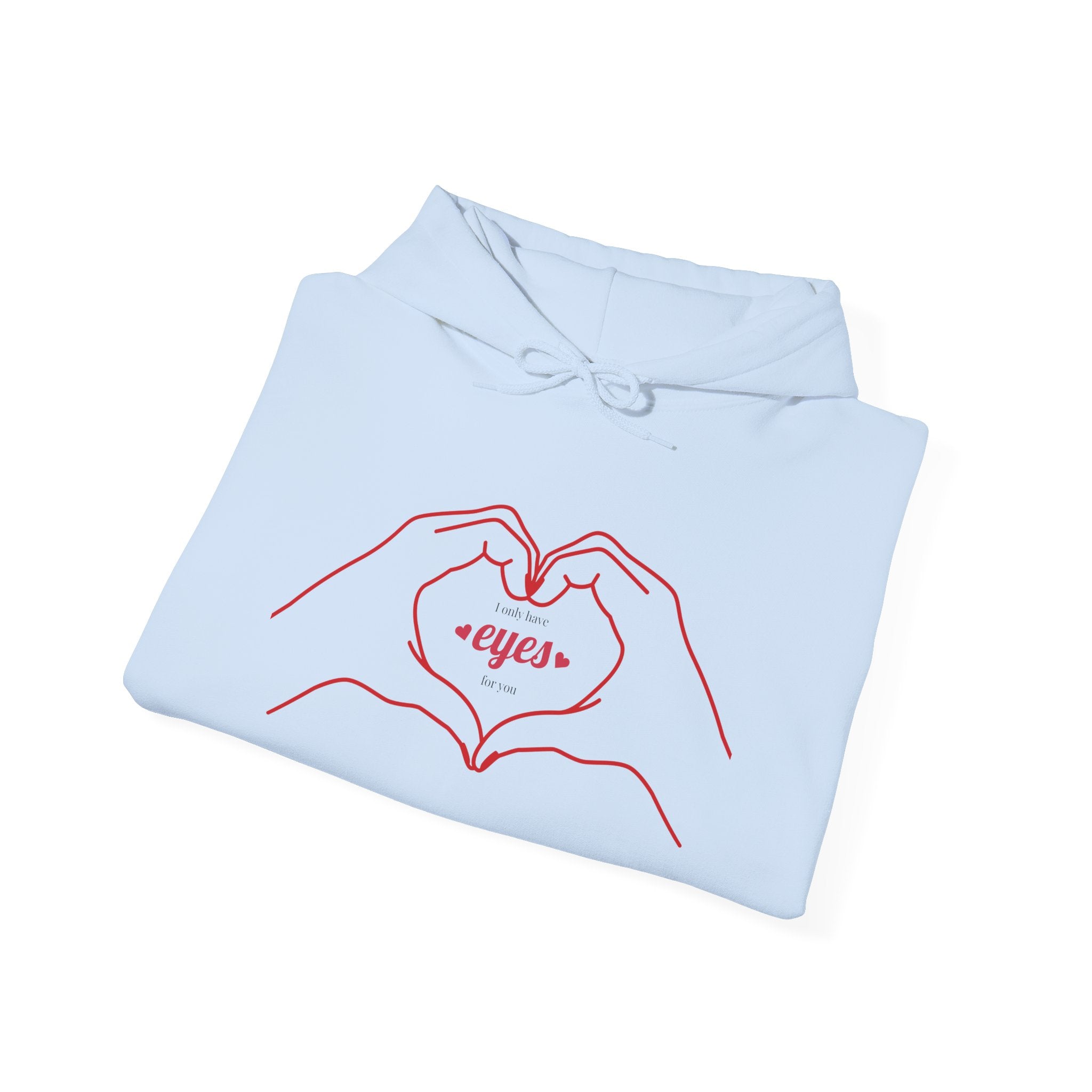 Heart Hands Unisex Hoodie - Cozy Sweatshirt for Couples, Gifts for Her, Valentine's Day, Casual Wear, Cute Love Design