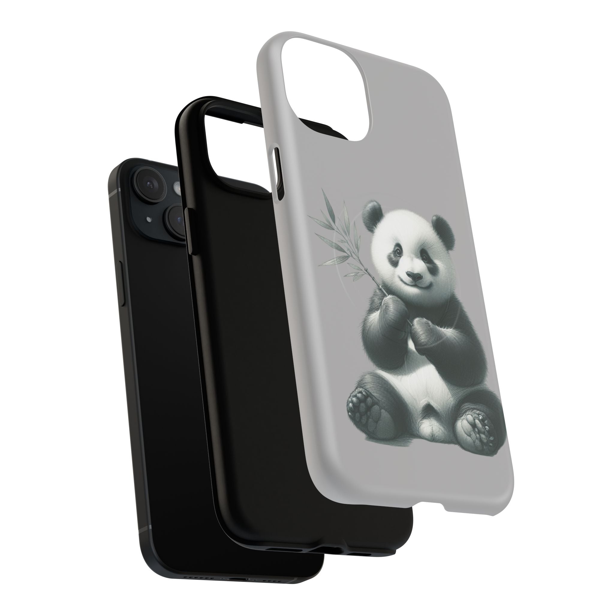 Cute Panda Magnetic Phone Case, Durable Phone Cover, Gift for Animal Lovers, Cute Phone Accessory, Stylish Protection Case