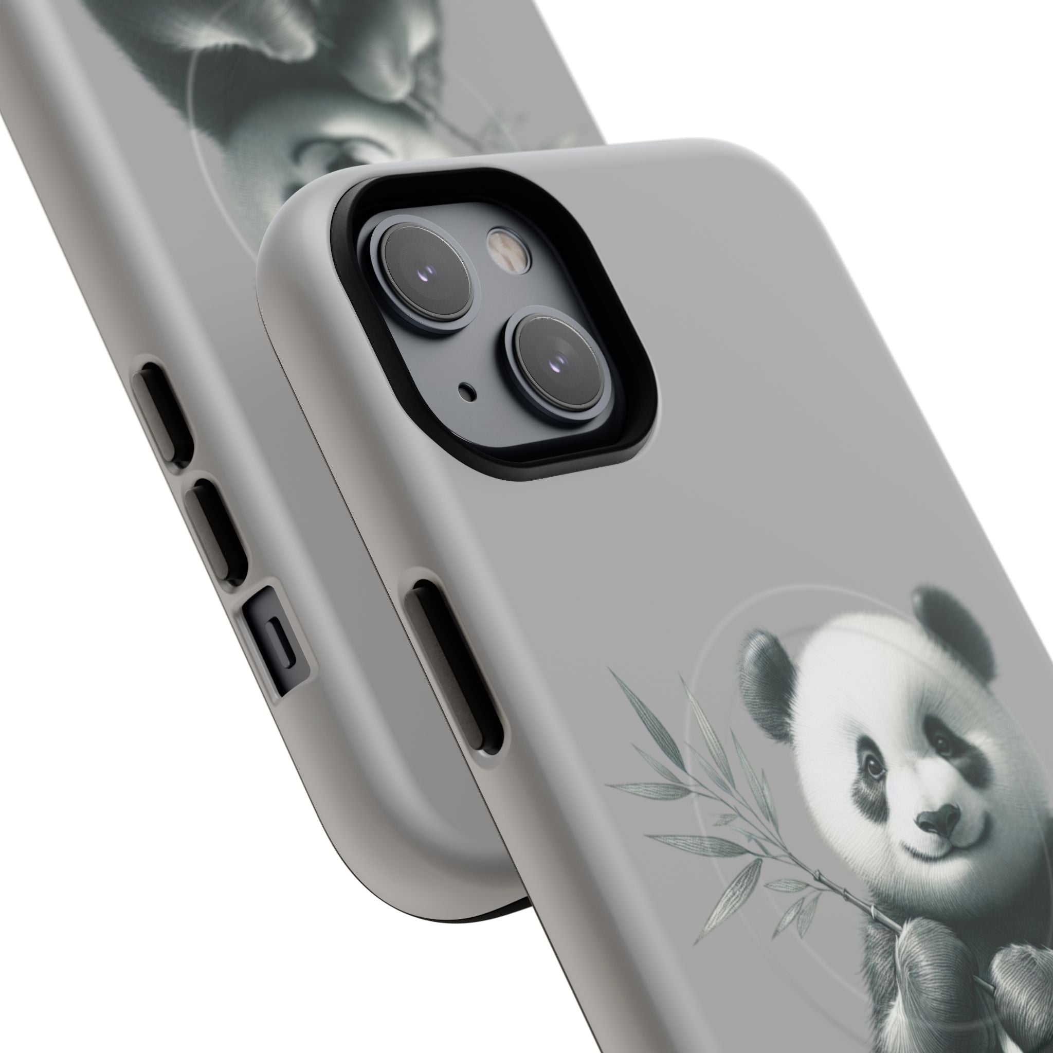 Cute Panda Magnetic Phone Case, Durable Phone Cover, Gift for Animal Lovers, Cute Phone Accessory, Stylish Protection Case