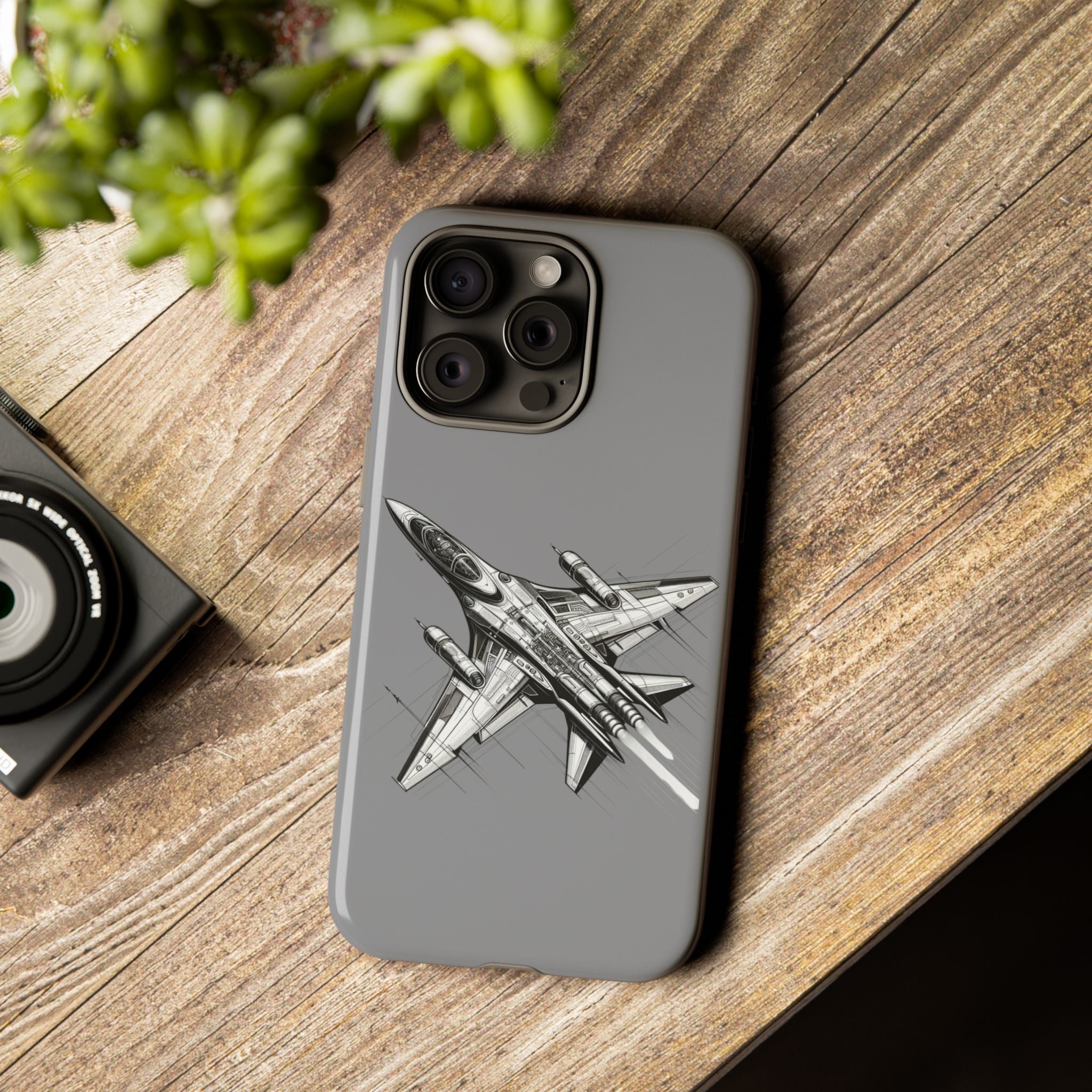 Tough Cases - Airplane Phone Case, Fighter Jet Design, Gift for Aviation Lovers, Durable Protection, Cool Tech Accessories