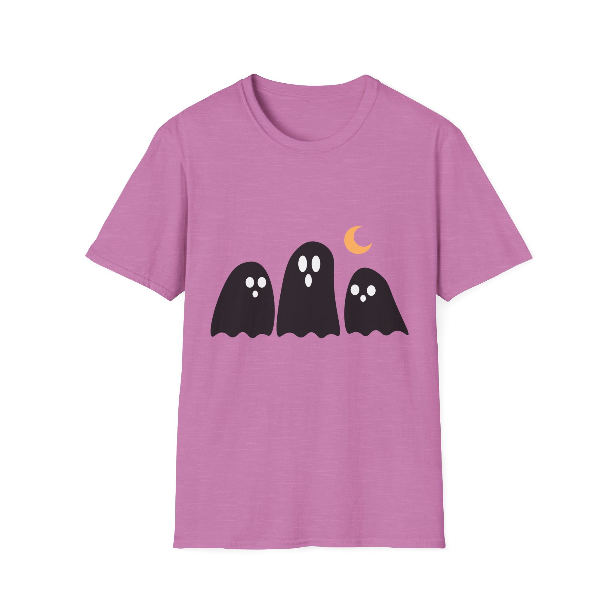 Ghostly Gathering Unisex T-Shirt | Halloween Apparel, Cute Ghost Design, Spooky Season Tee, Fall Fashion, Unique Gift
