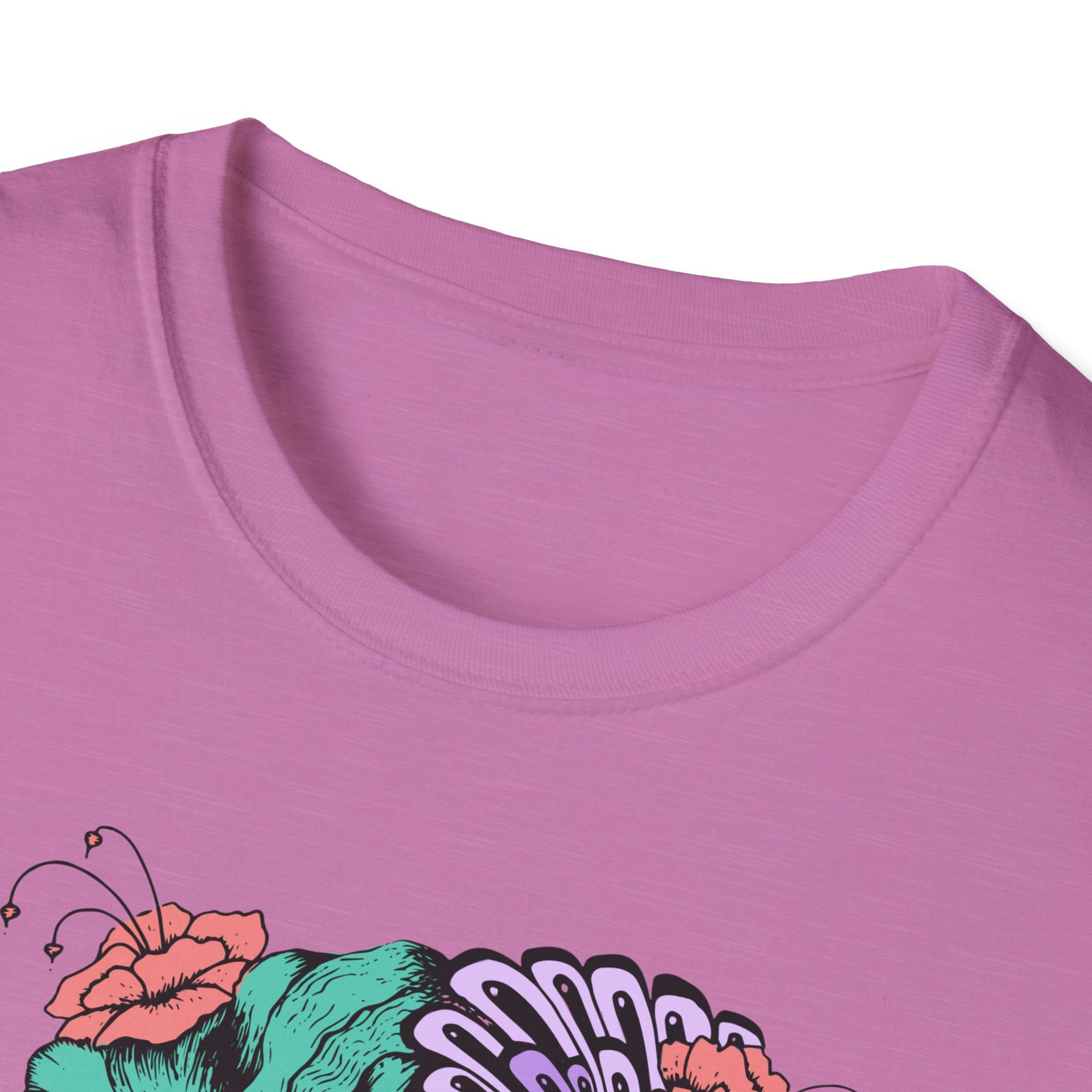 Stylish Floral T-Shirt with Vibrant Graphic, Unisex Tee, Casual Wear, Gifts for Her, Spring Fashion, Festival Outfits