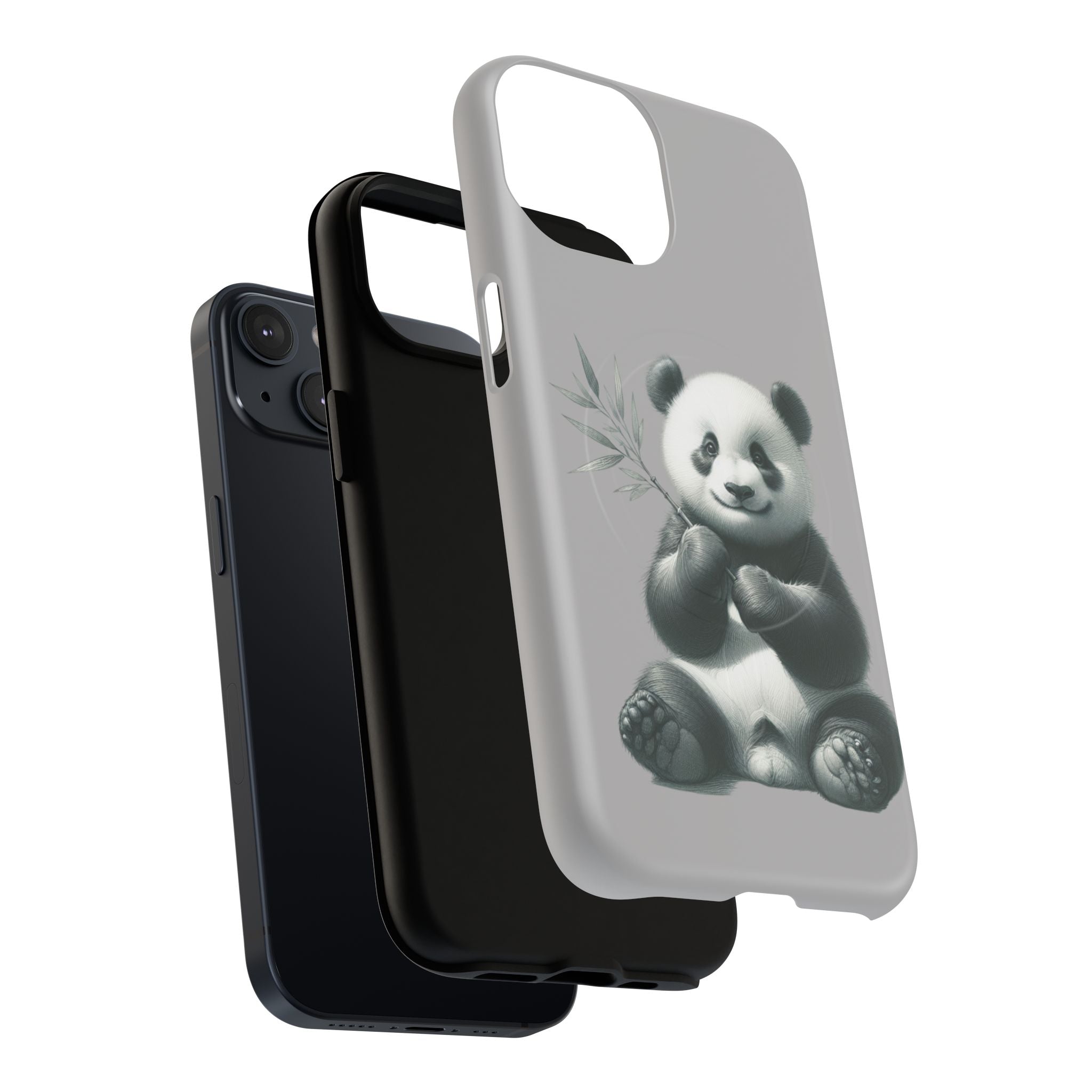 Cute Panda Magnetic Phone Case, Durable Phone Cover, Gift for Animal Lovers, Cute Phone Accessory, Stylish Protection Case