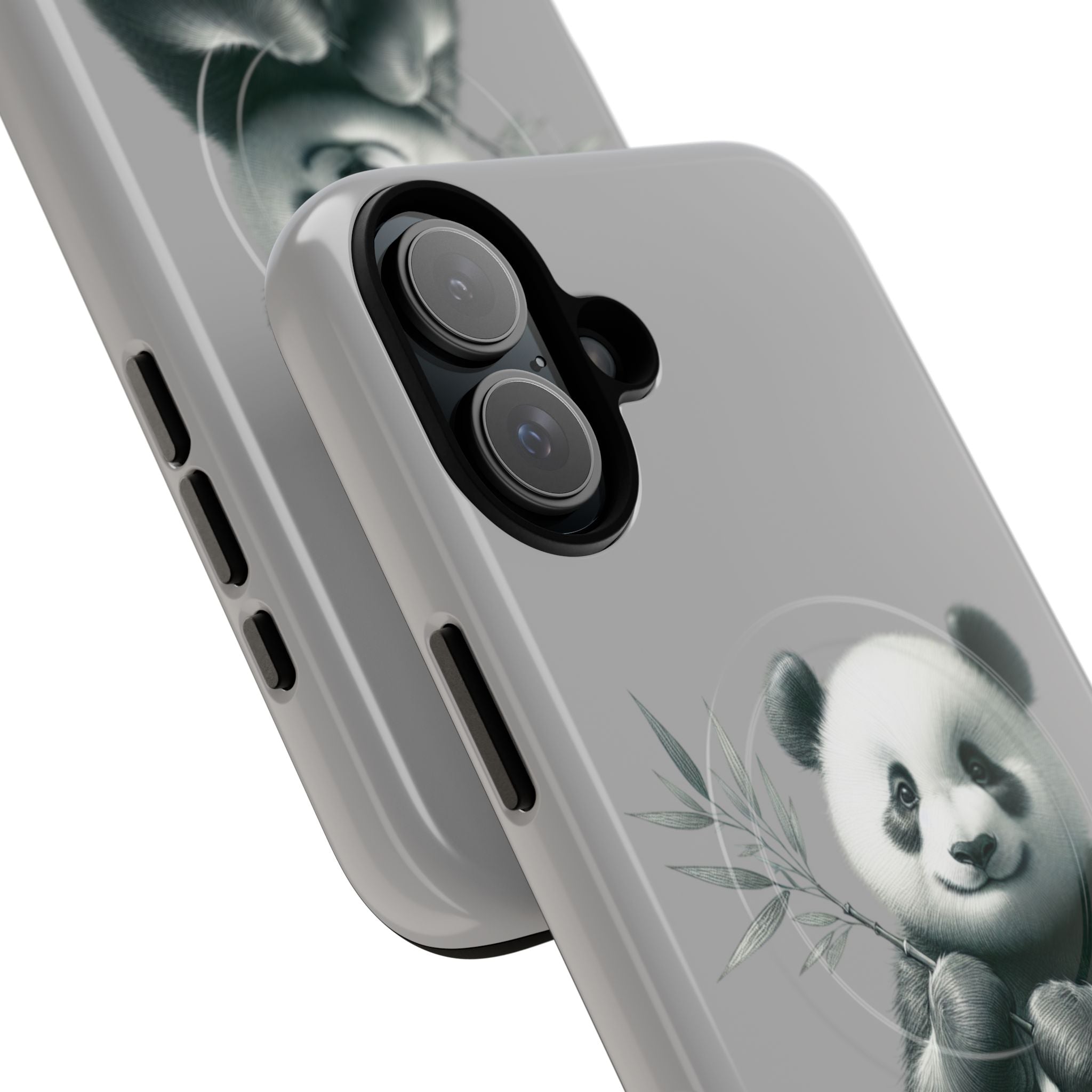Cute Panda Magnetic Phone Case, Durable Phone Cover, Gift for Animal Lovers, Cute Phone Accessory, Stylish Protection Case