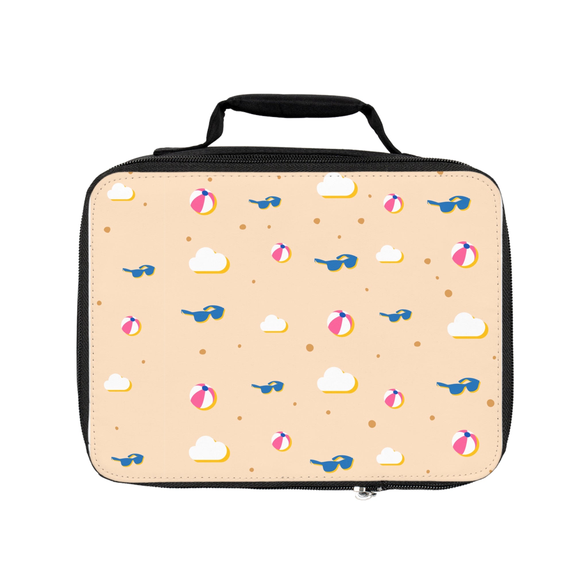 Summer Vibes Lunch Bag, Beach Theme Bag, Insulated Lunch Tote, Kid's Lunchbox, Fun Picnic Bag, Cute Food Carrier