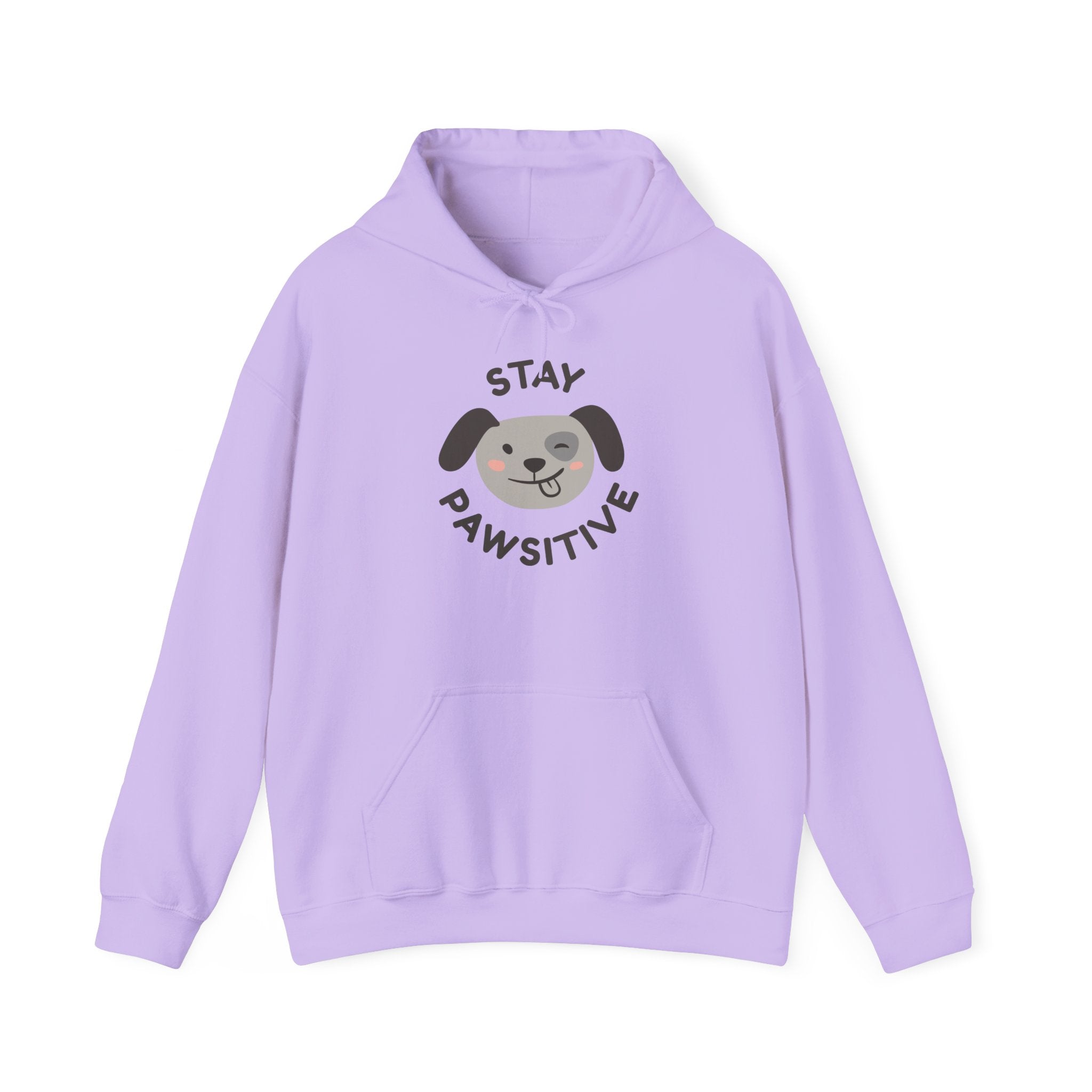Stay Pawsitive Dog Lover Hoodie, Cute Pet Apparel, Cozy Sweatshirt for Animal Lovers, Perfect Gift for Dog Owners, Unisex Dog Hoodie