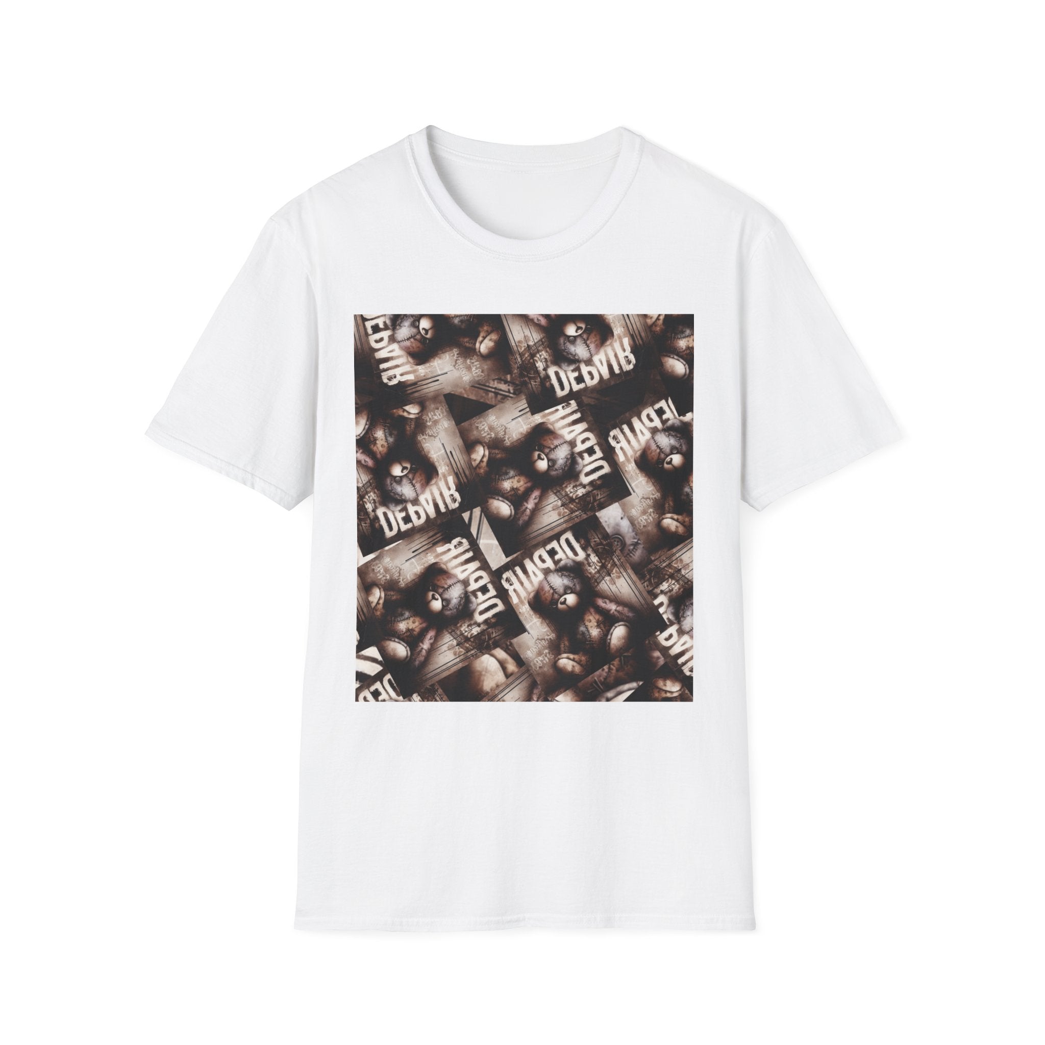 Softstyle Graphic Tee: Vintage Teddy Bear, Unisex T-Shirt for Casual Wear, Gift for Friends, Unique Graphic Tee, Birthday or Quirky Gift