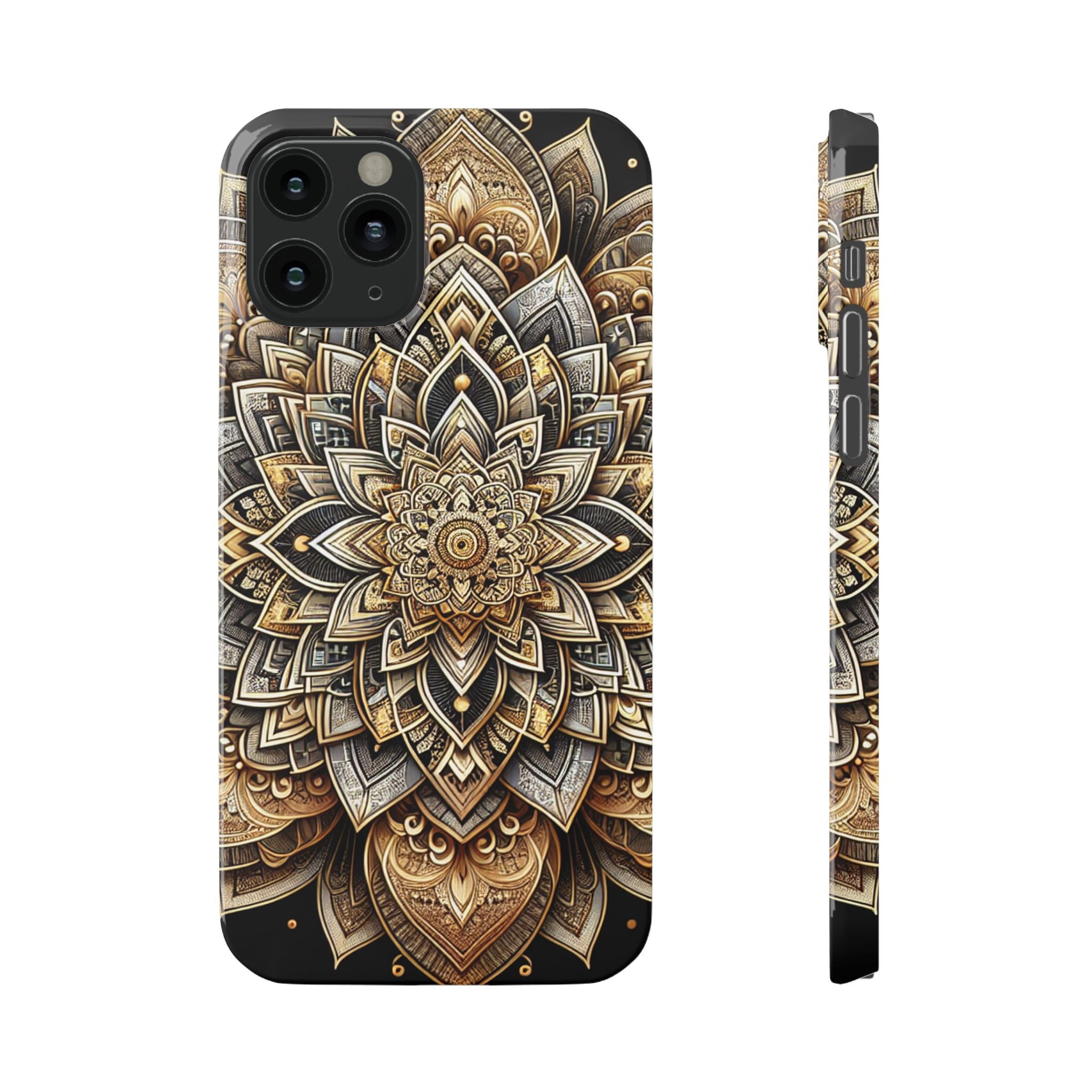 Ornate Mandala Phone Case | Boho Slim Cases for iPhone | Unique Art Gifts | Trendy Phone Accessories | Ideal for Her | Birthday & Holidays