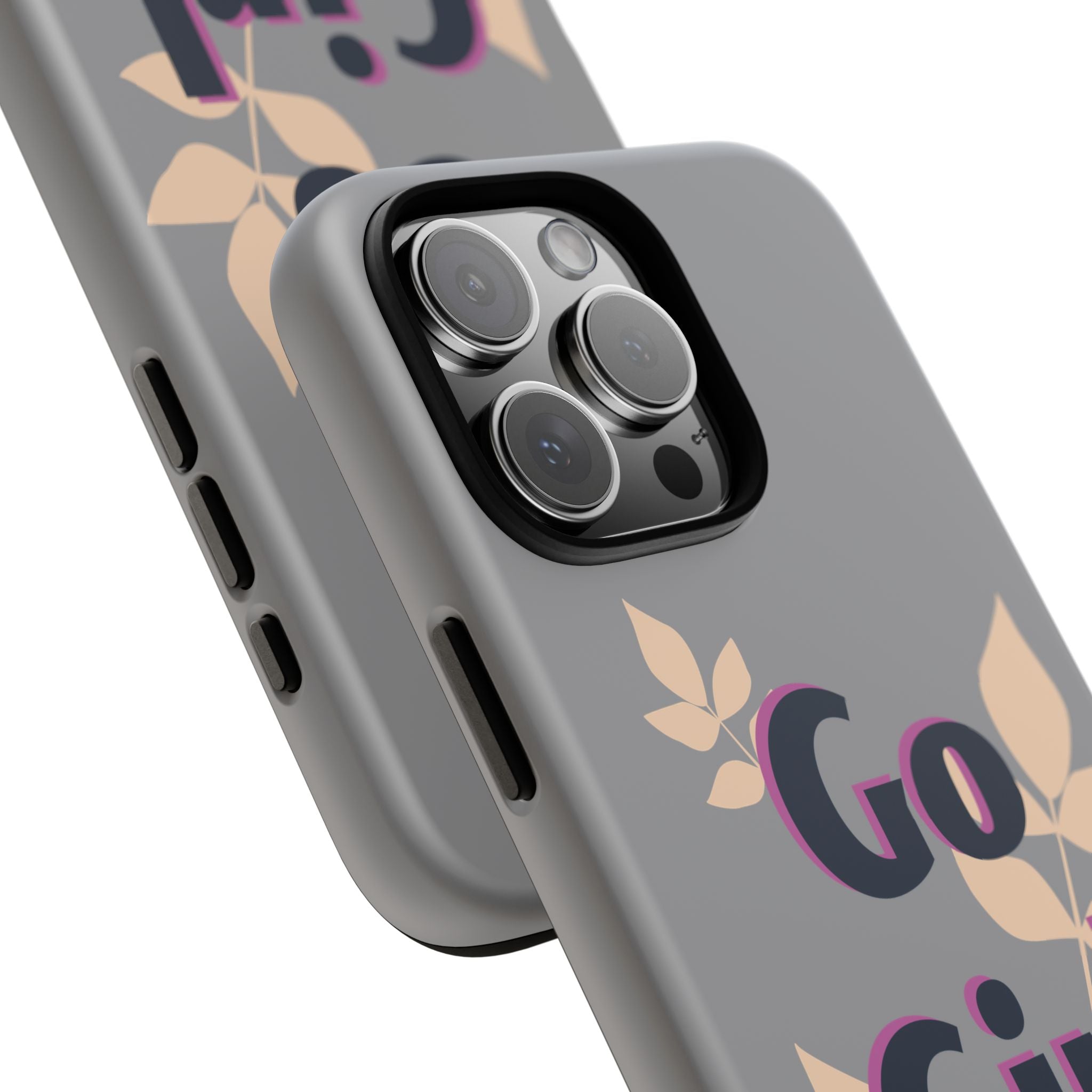 Stylish Phone Case - Go Girl Go, Motivational Tough Case, Gift for Her, Kindness Reminder, Floral Mobile Cover, Inspirational Phone [...]