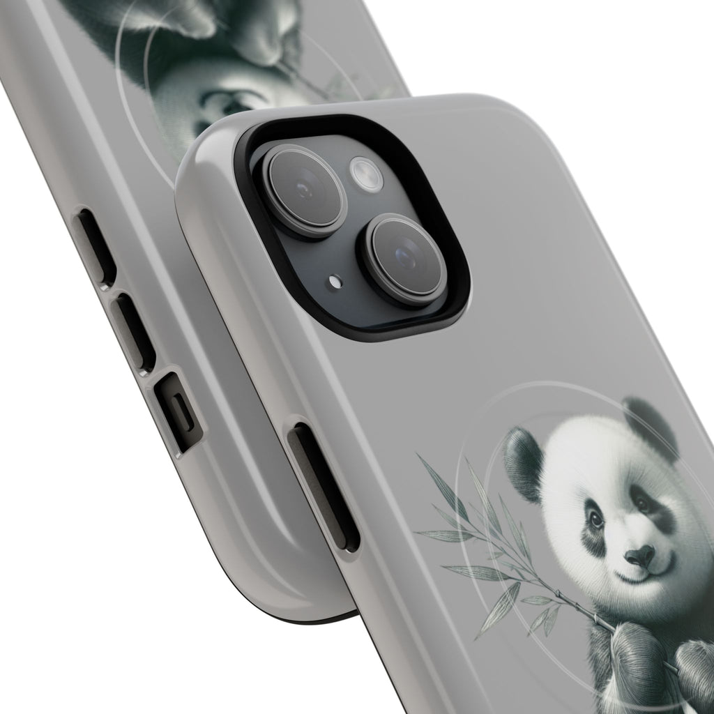 Cute Panda Magnetic Phone Case, Durable Phone Cover, Gift for Animal Lovers, Cute Phone Accessory, Stylish Protection Case