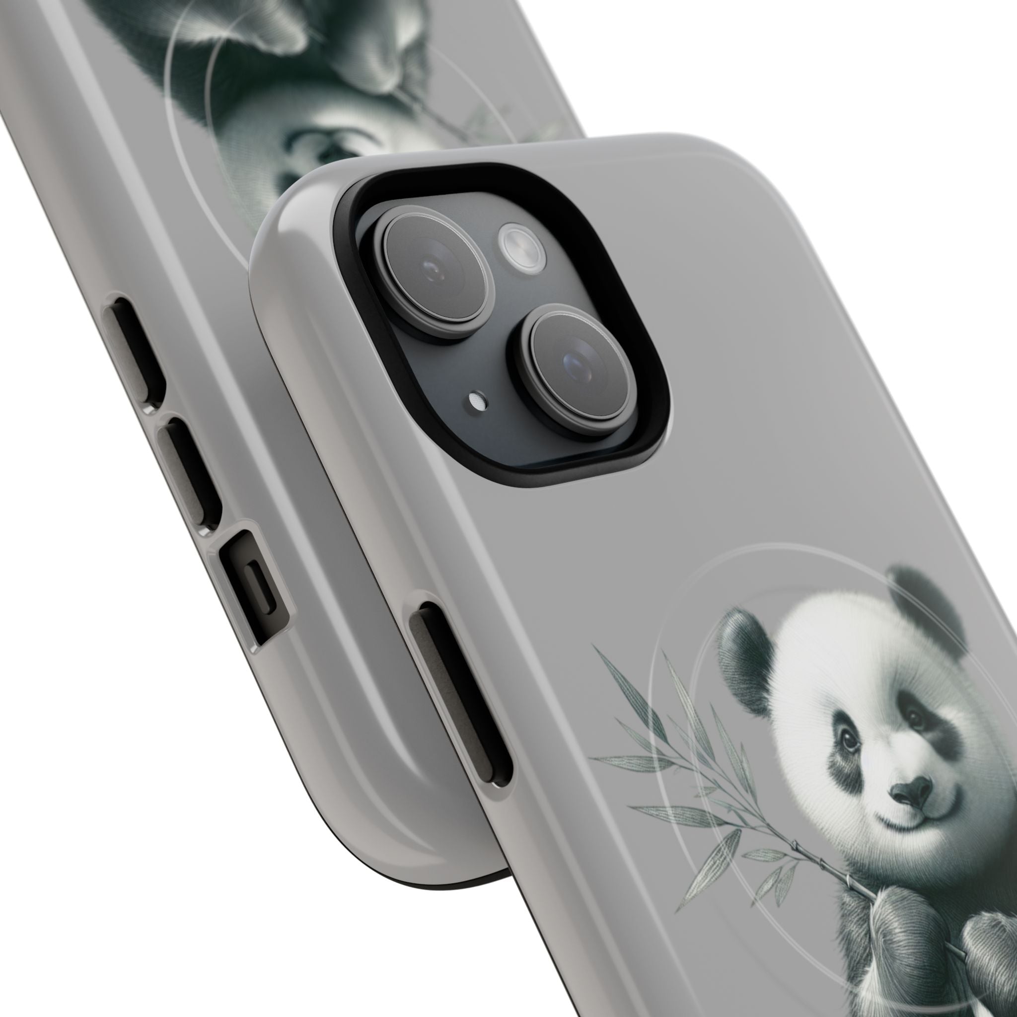 Cute Panda Magnetic Phone Case, Durable Phone Cover, Gift for Animal Lovers, Cute Phone Accessory, Stylish Protection Case