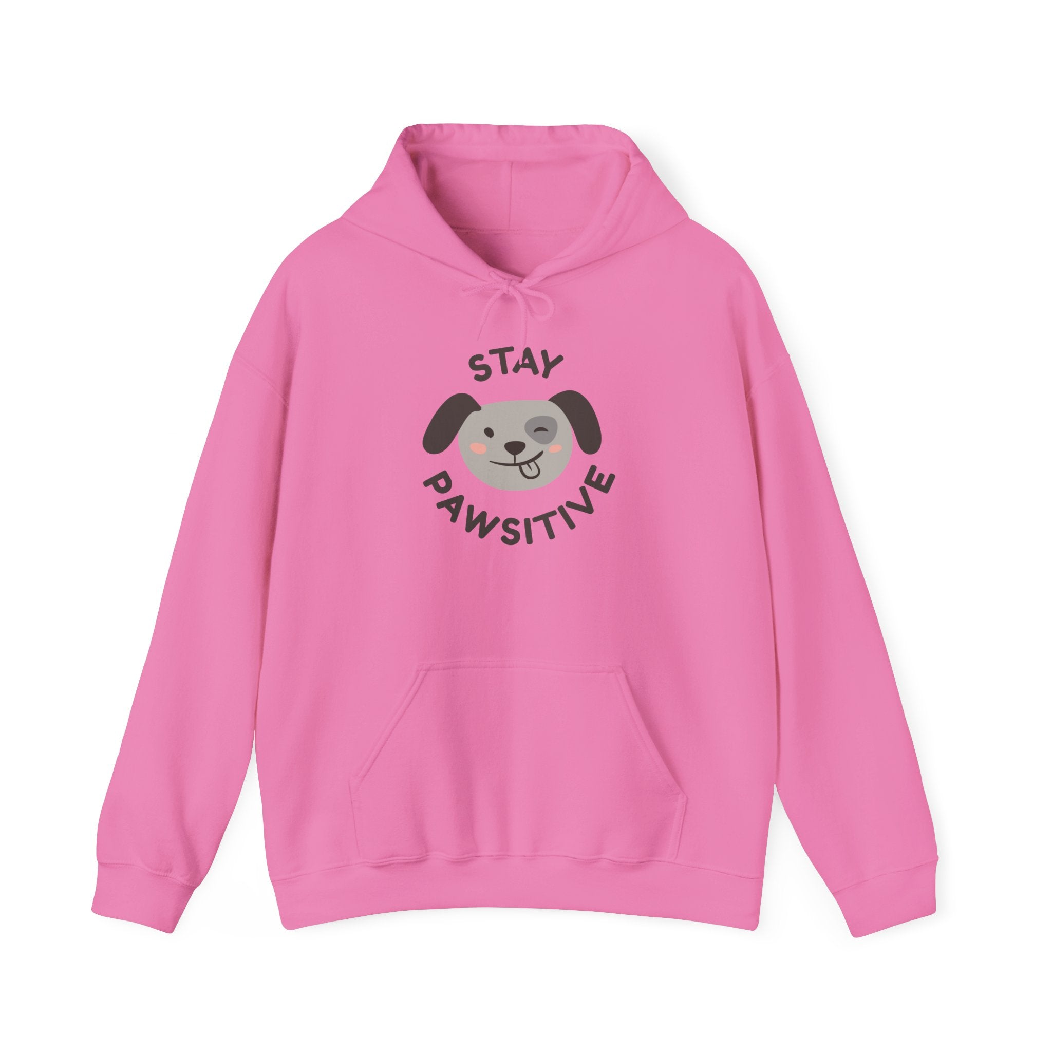 Stay Pawsitive Dog Lover Hoodie, Cute Pet Apparel, Cozy Sweatshirt for Animal Lovers, Perfect Gift for Dog Owners, Unisex Dog Hoodie