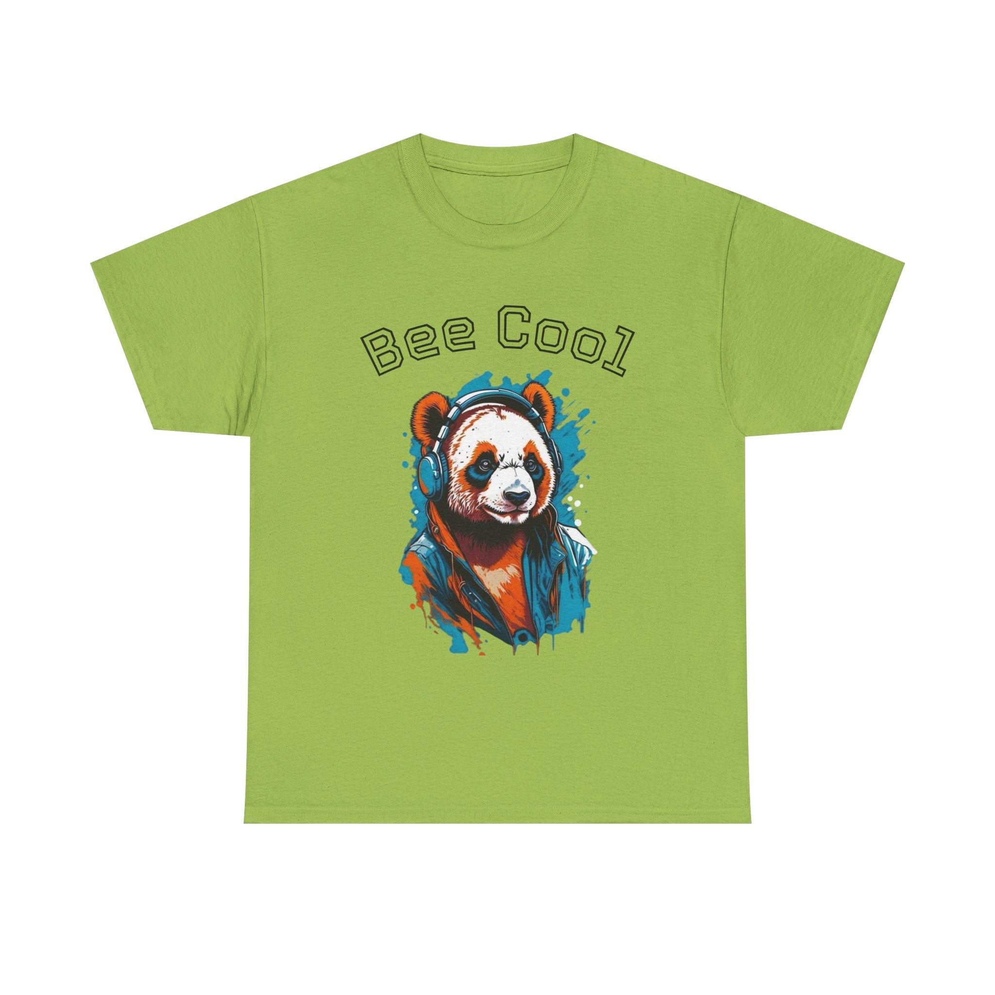 Bee Cool Panda Tee for Animal Lovers, Unisex Graphic T-Shirt, Casual Wear, Birthday Gift, Eco-Friendly Apparel