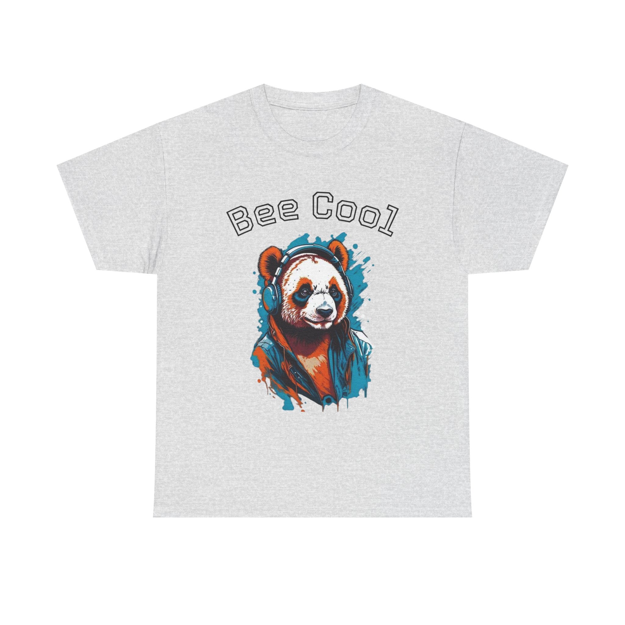 Bee Cool Panda Tee for Animal Lovers, Unisex Graphic T-Shirt, Casual Wear, Birthday Gift, Eco-Friendly Apparel