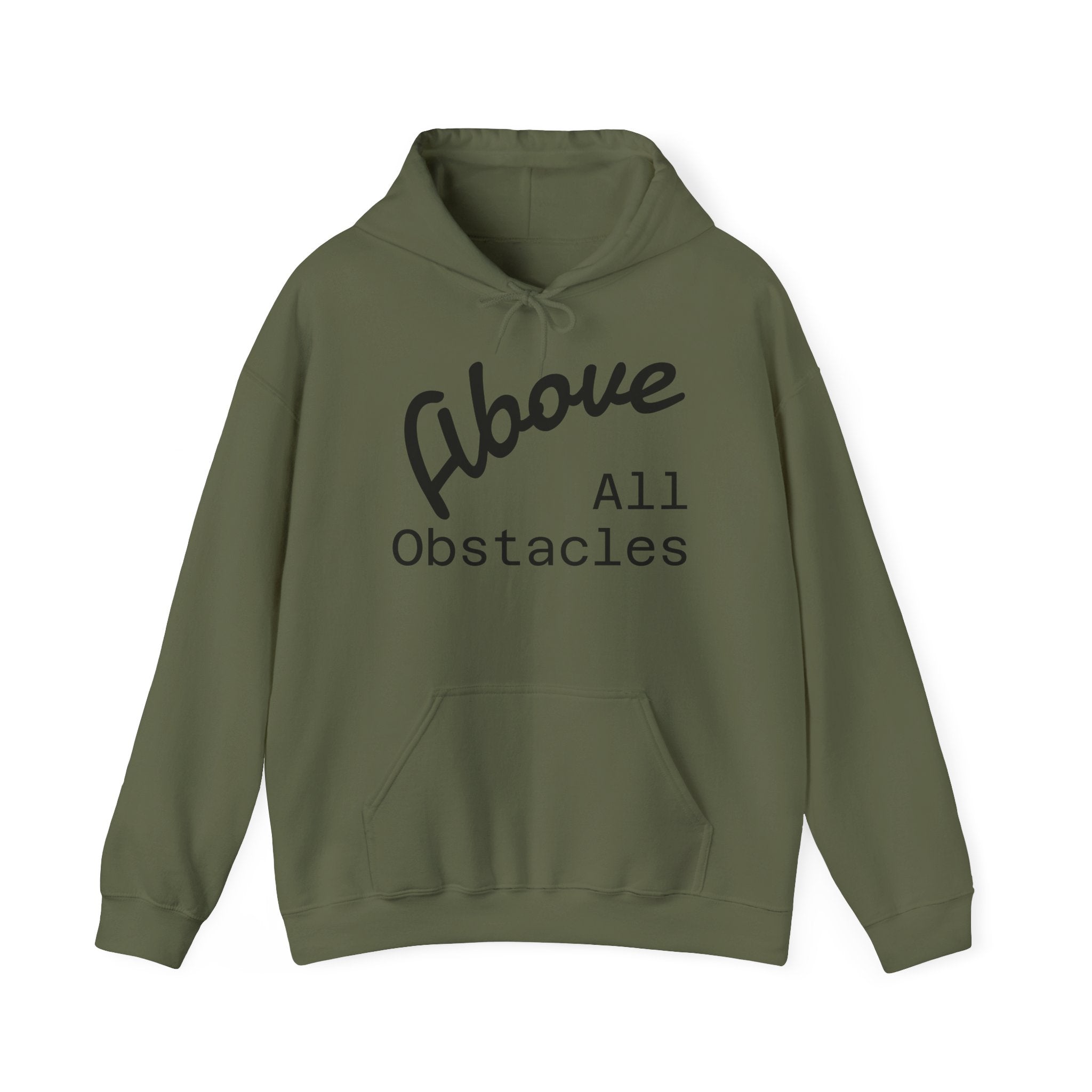 Above All Obstacles Hoodie - Motivational Sweatshirt, Unisex Graphic Hooded Sweatshirt, Gift for Dreamers, Travel Inspired Apparel, [...]