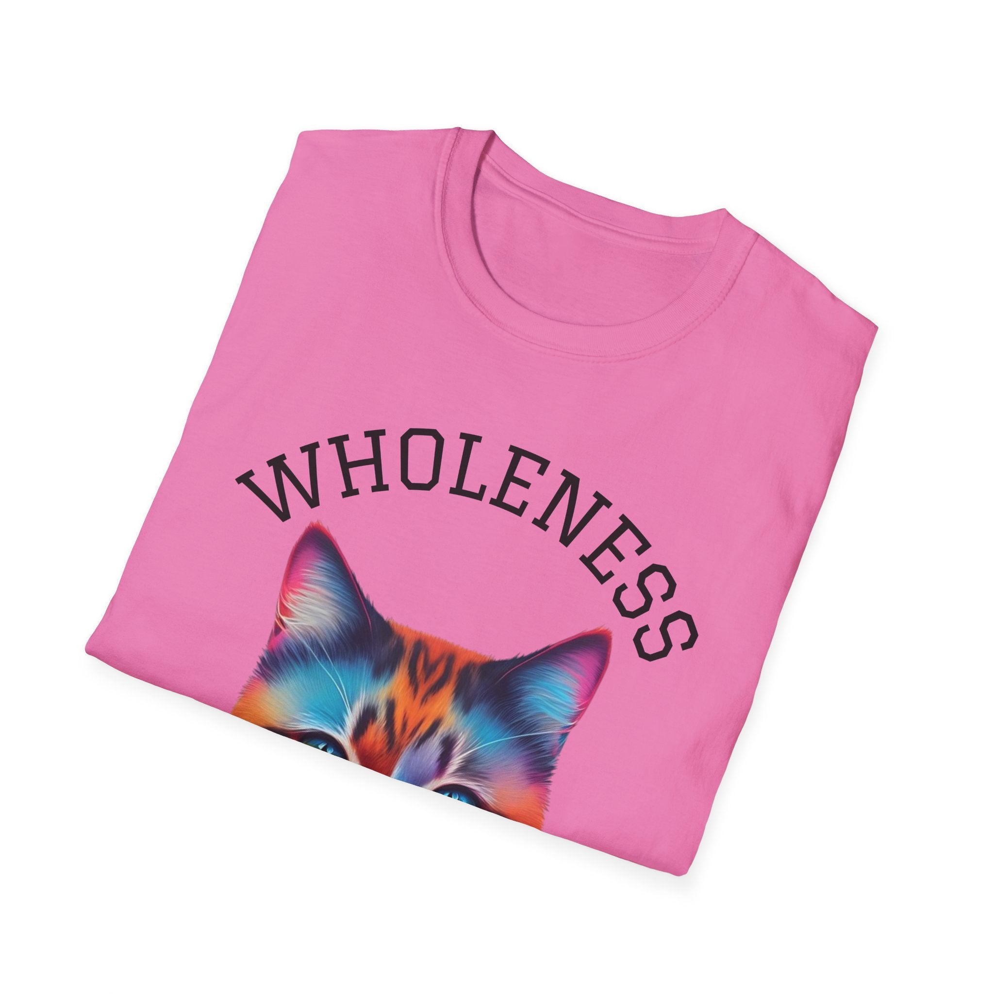 Colorful Cat Wholeness Unisex Softstyle T-Shirt