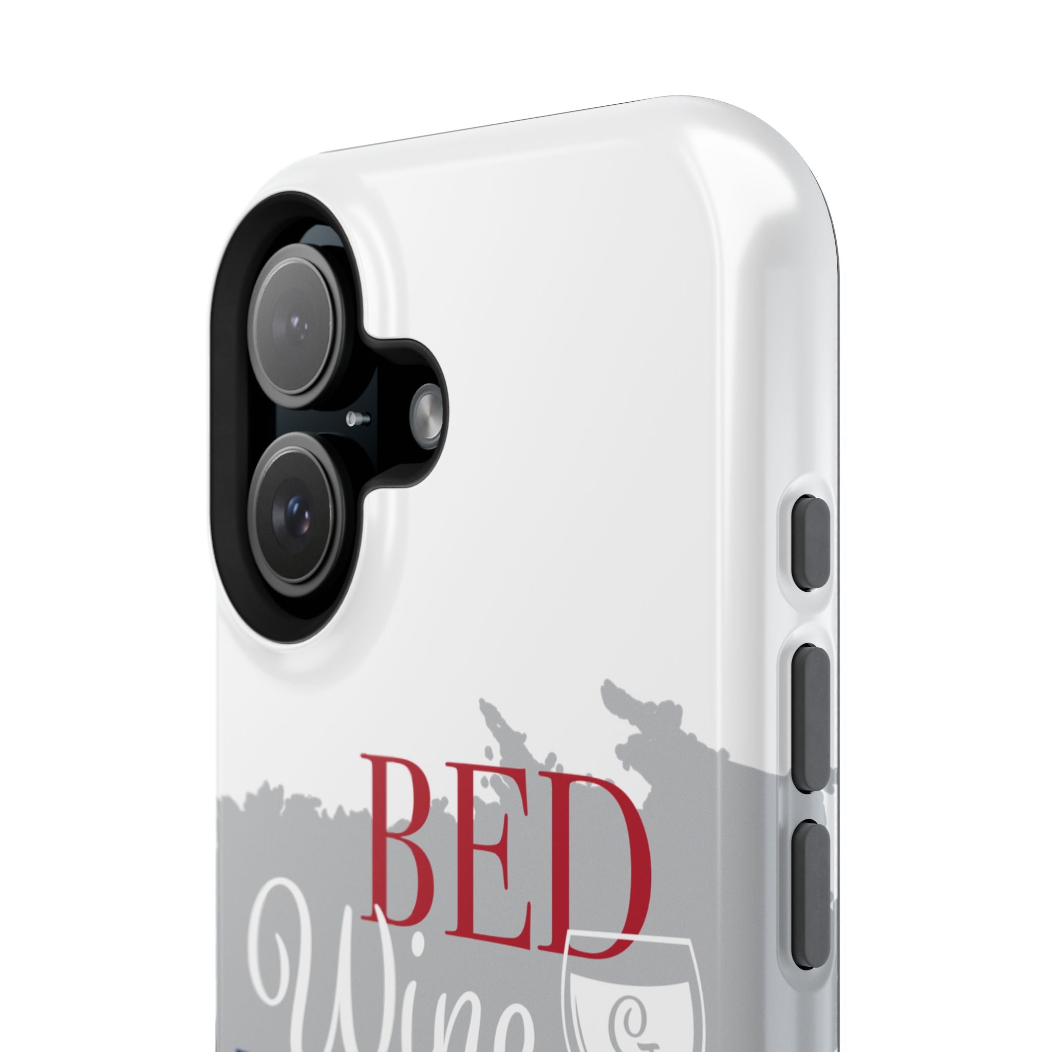 Wine & Blue Phone Case, Impact-Resistant Cellphone Cover, Gift for Wine Lovers, Fun Accessory for Celebrations, Stylish Protection