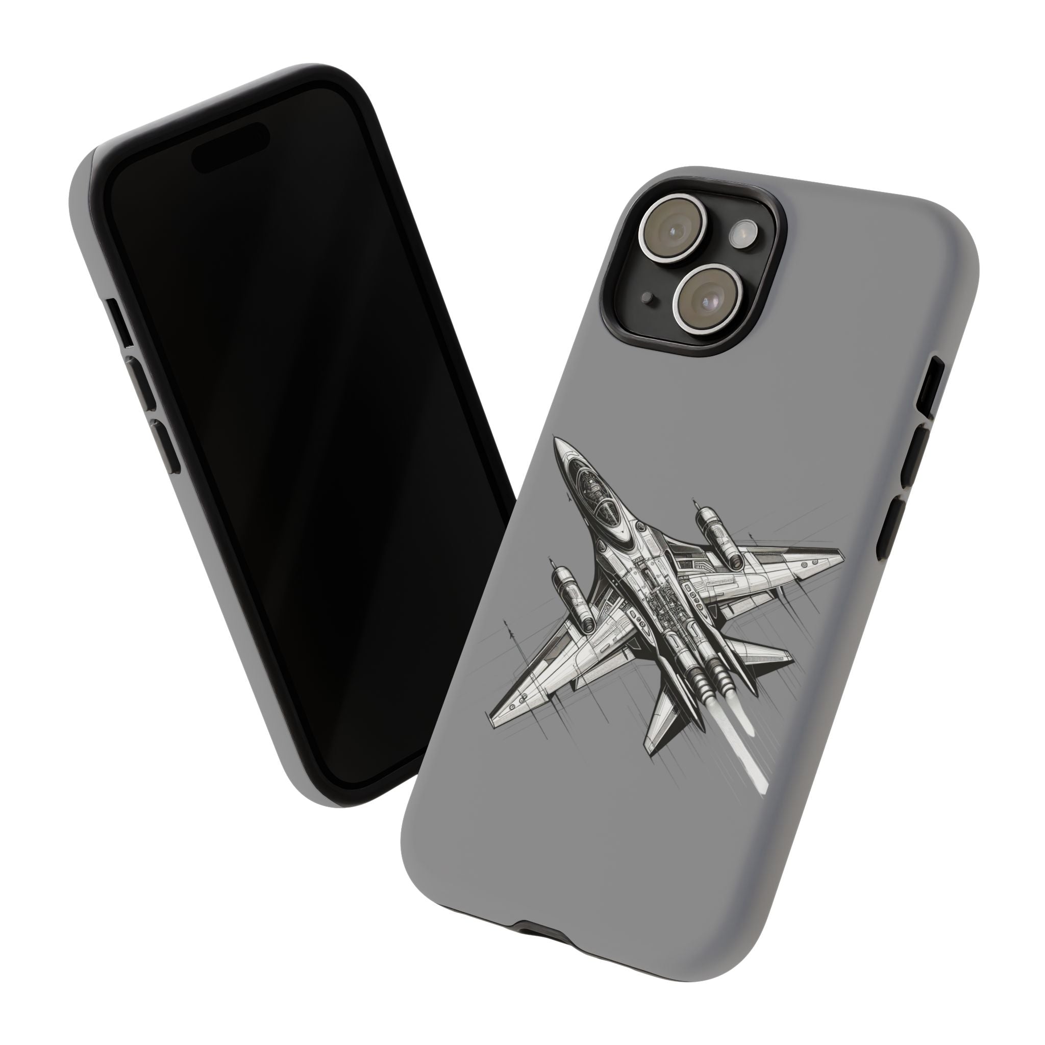Tough Cases - Airplane Phone Case, Fighter Jet Design, Gift for Aviation Lovers, Durable Protection, Cool Tech Accessories