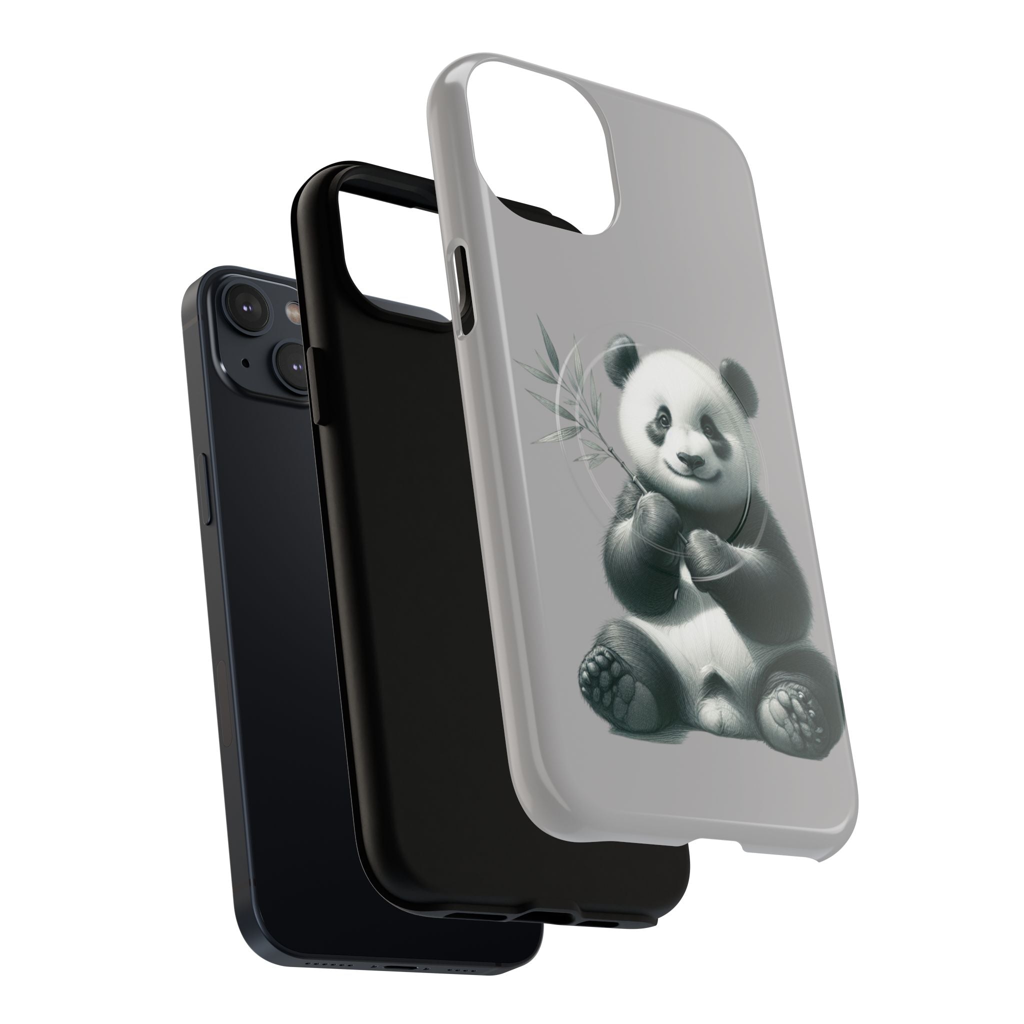 Cute Panda Magnetic Phone Case, Durable Phone Cover, Gift for Animal Lovers, Cute Phone Accessory, Stylish Protection Case