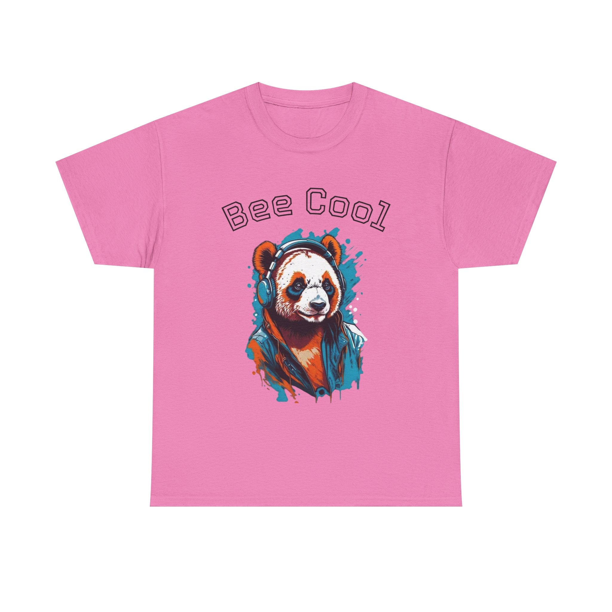 Bee Cool Panda Tee for Animal Lovers, Unisex Graphic T-Shirt, Casual Wear, Birthday Gift, Eco-Friendly Apparel