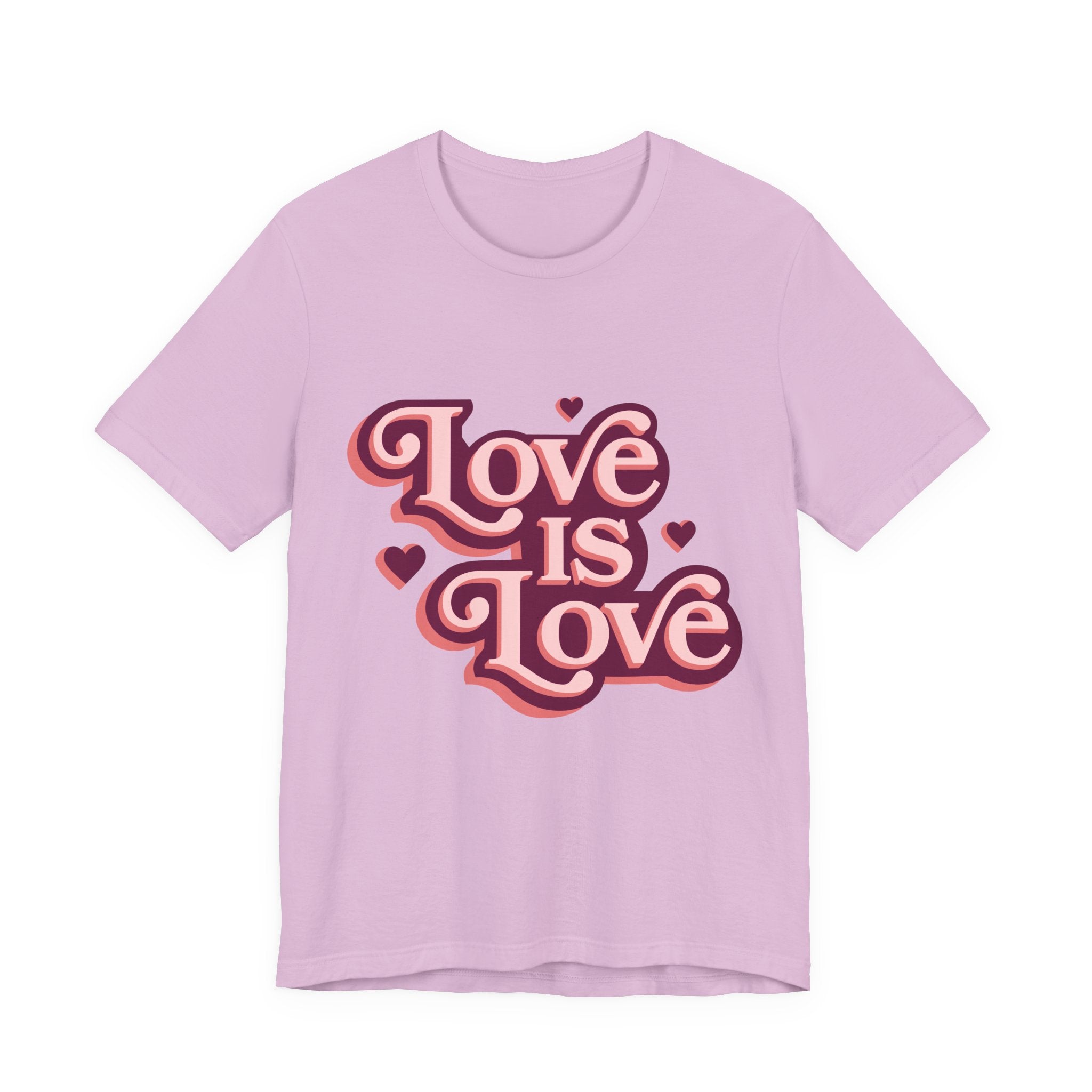 Love is Love Unisex Tee, LGBTQ Pride Shirt, Cute Graphic Tee, Casual Everyday T-Shirt, Gift for Friends