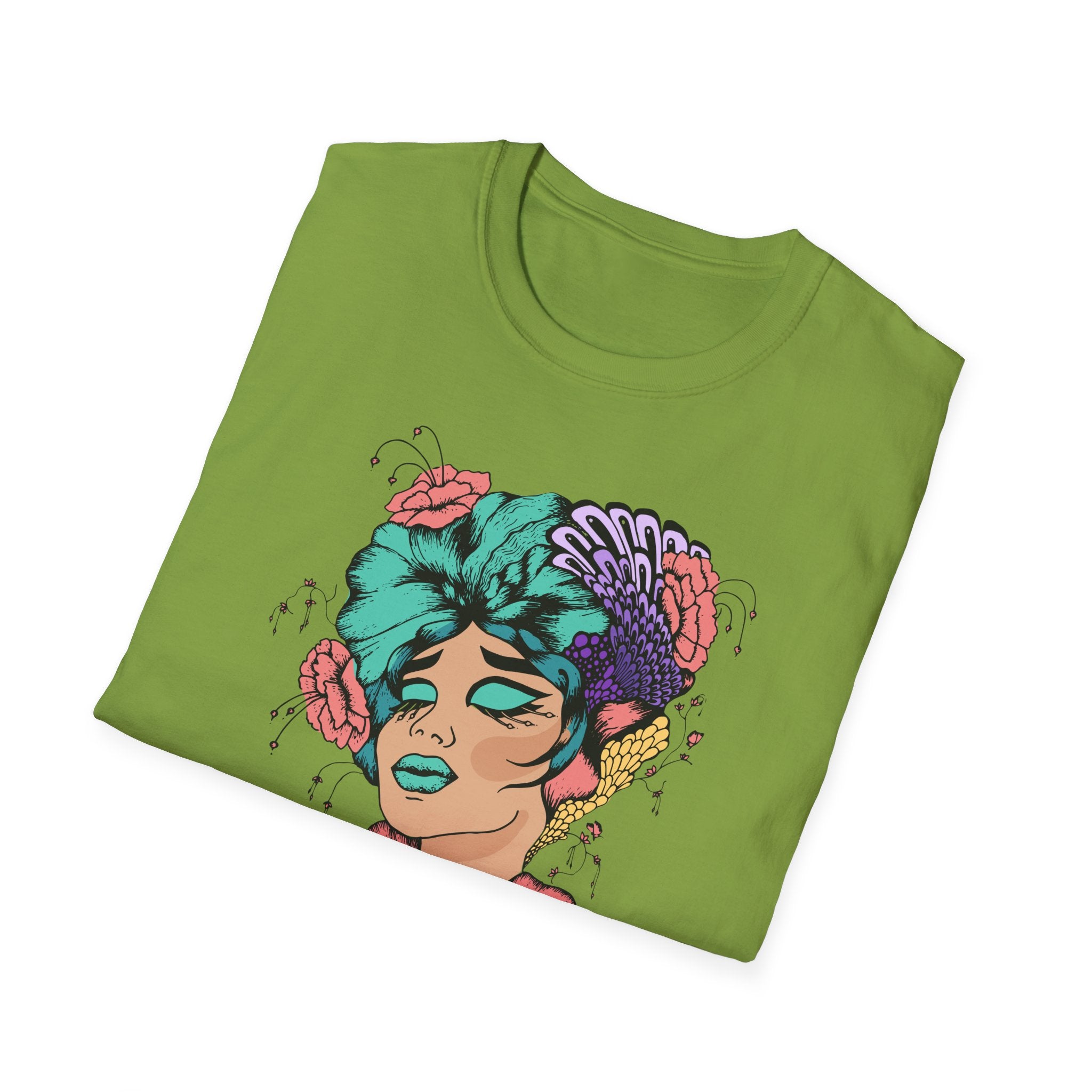 Stylish Floral T-Shirt with Vibrant Graphic, Unisex Tee, Casual Wear, Gifts for Her, Spring Fashion, Festival Outfits