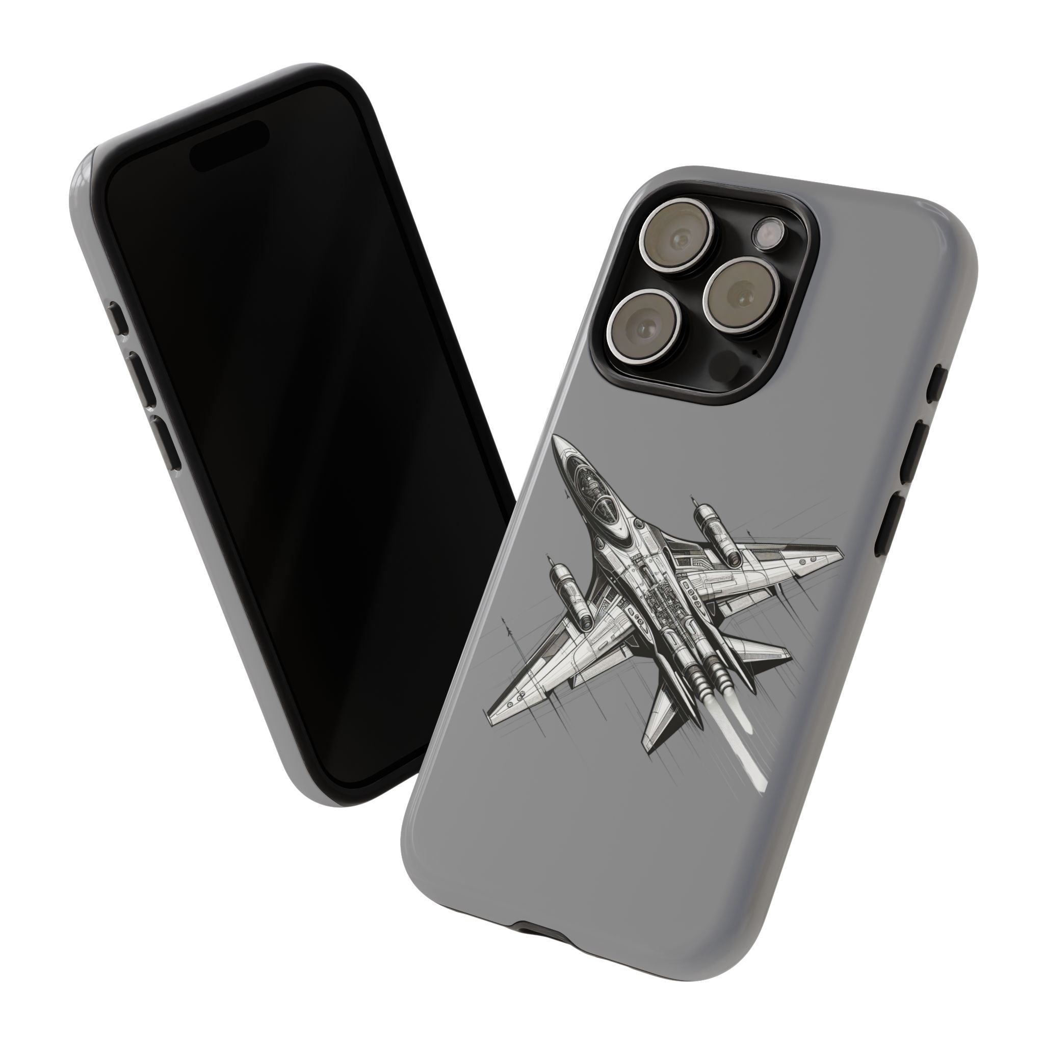 Tough Cases - Airplane Phone Case, Fighter Jet Design, Gift for Aviation Lovers, Durable Protection, Cool Tech Accessories