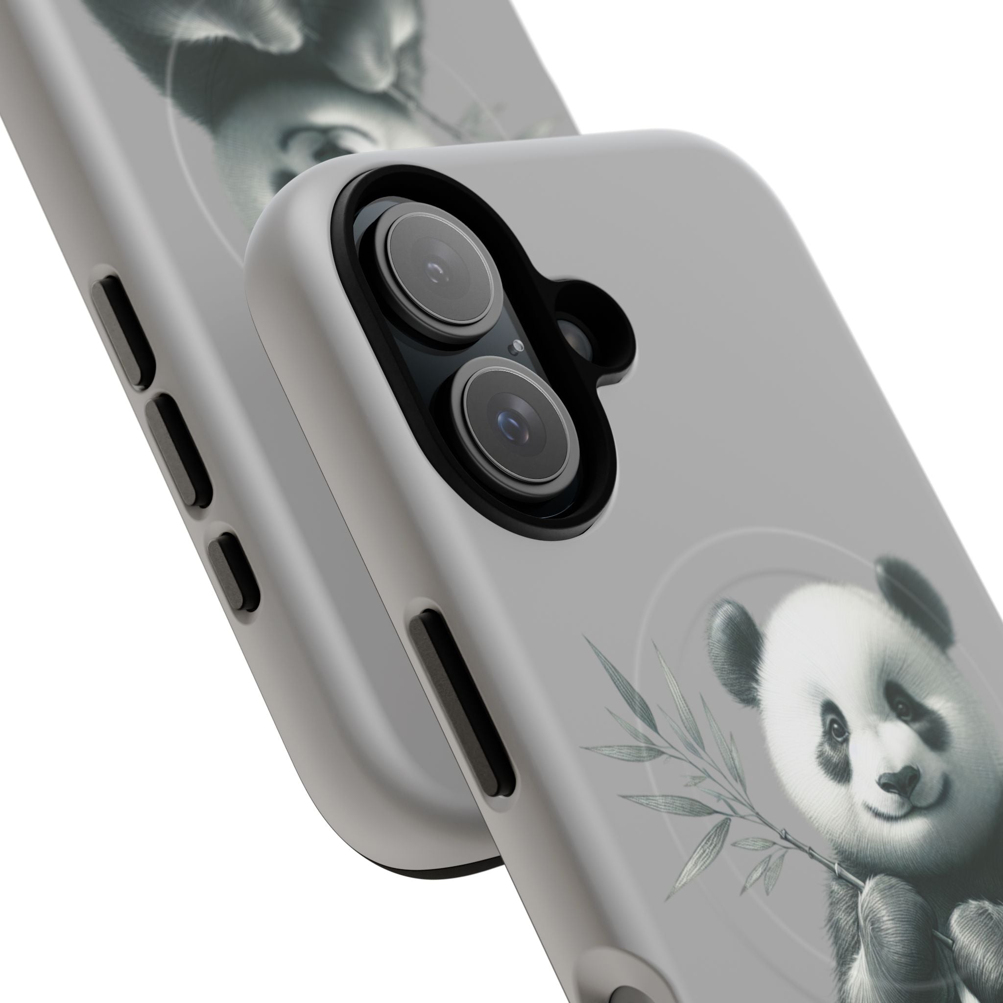 Cute Panda Magnetic Phone Case, Durable Phone Cover, Gift for Animal Lovers, Cute Phone Accessory, Stylish Protection Case
