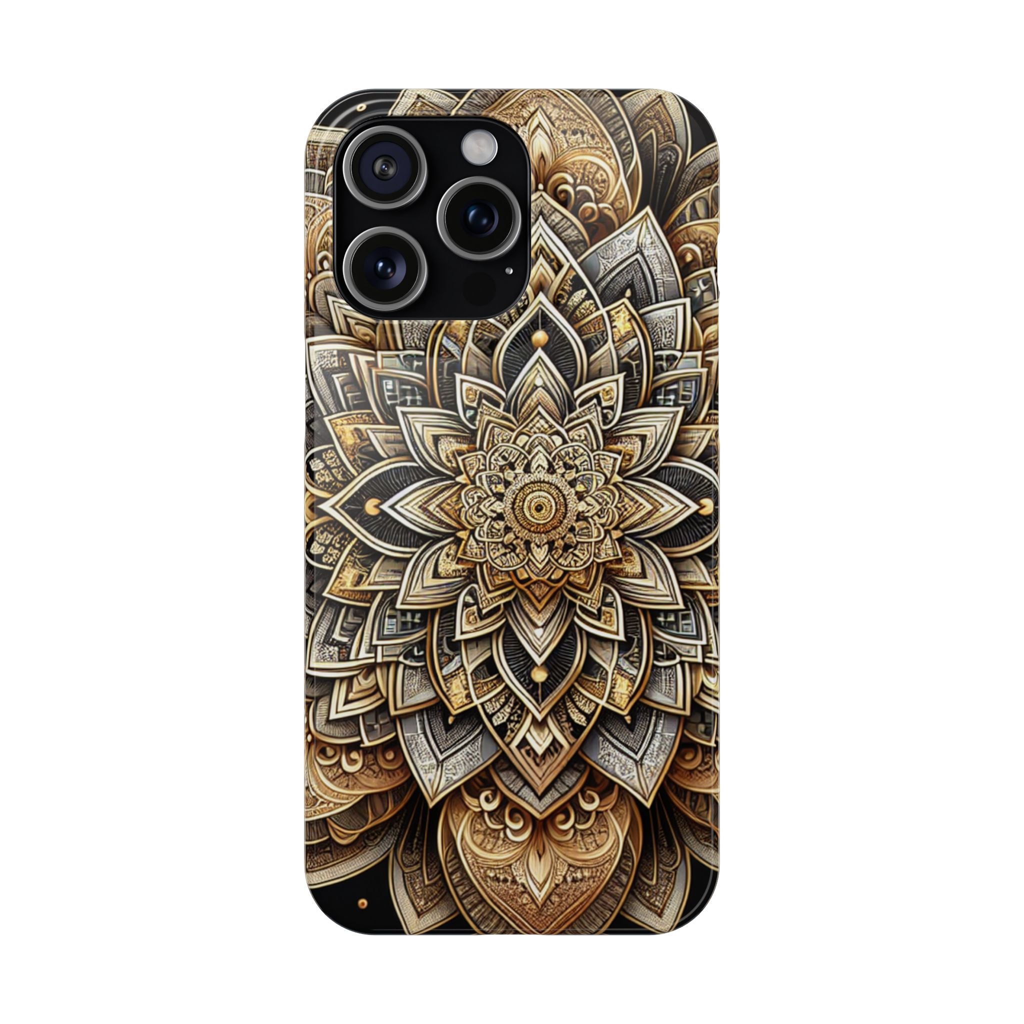 Ornate Mandala Phone Case | Boho Slim Cases for iPhone | Unique Art Gifts | Trendy Phone Accessories | Ideal for Her | Birthday & Holidays