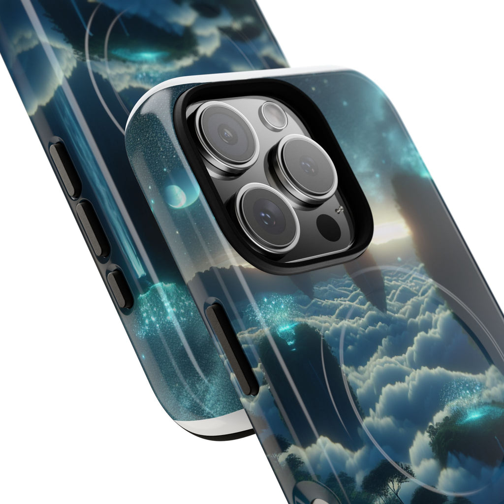 Dreamy Landscape Magnetic Phone Case, Tough Armor Cover, Cosmic Gift, Aesthetic Case for Cell Phones, Unique Phone Accessory