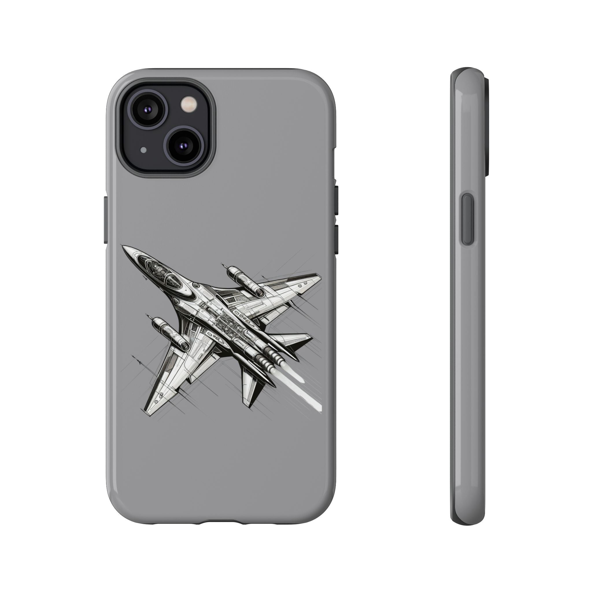 Tough Cases - Airplane Phone Case, Fighter Jet Design, Gift for Aviation Lovers, Durable Protection, Cool Tech Accessories