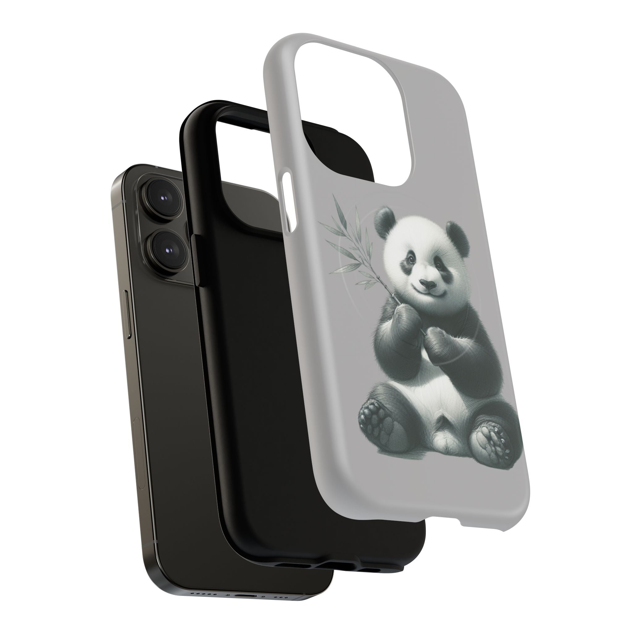 Cute Panda Magnetic Phone Case, Durable Phone Cover, Gift for Animal Lovers, Cute Phone Accessory, Stylish Protection Case