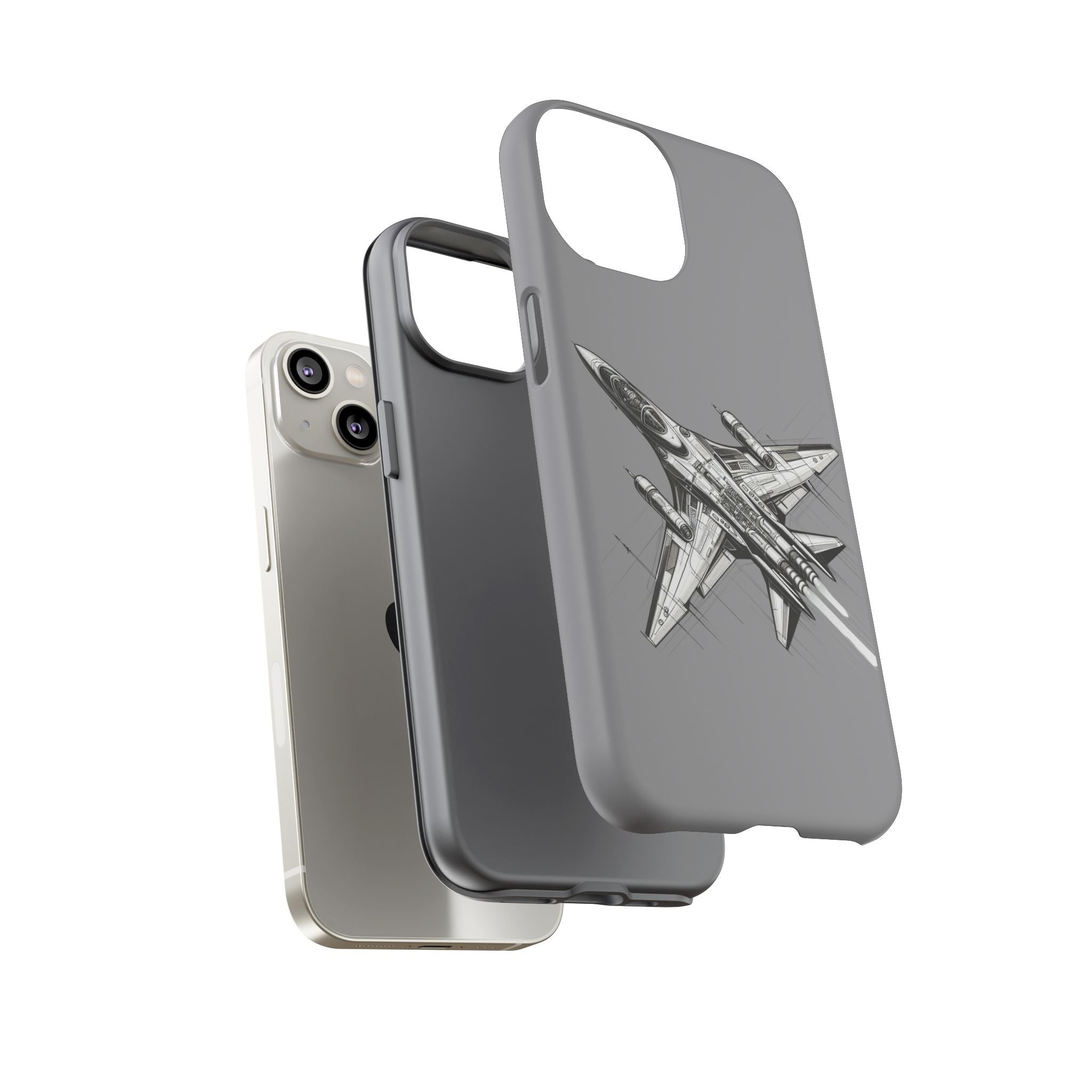 Tough Cases - Airplane Phone Case, Fighter Jet Design, Gift for Aviation Lovers, Durable Protection, Cool Tech Accessories