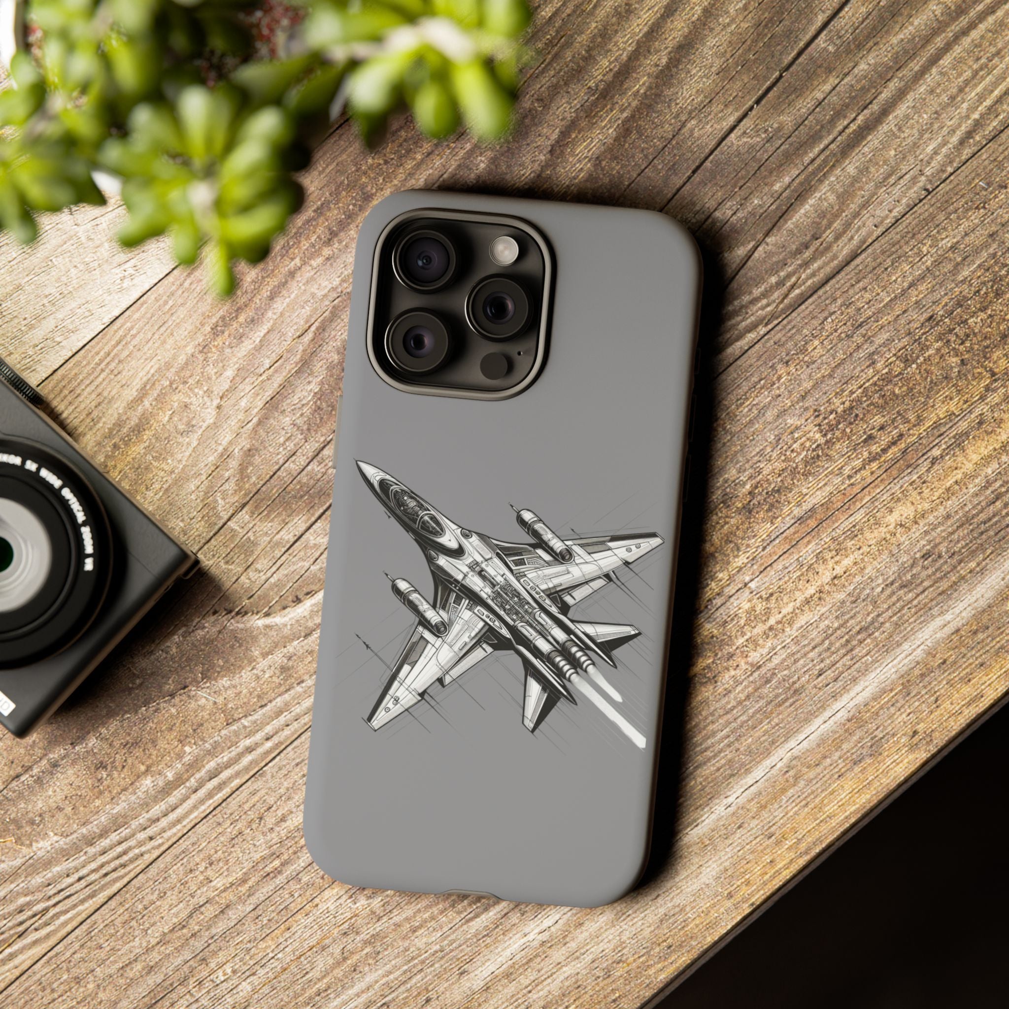 Tough Cases - Airplane Phone Case, Fighter Jet Design, Gift for Aviation Lovers, Durable Protection, Cool Tech Accessories
