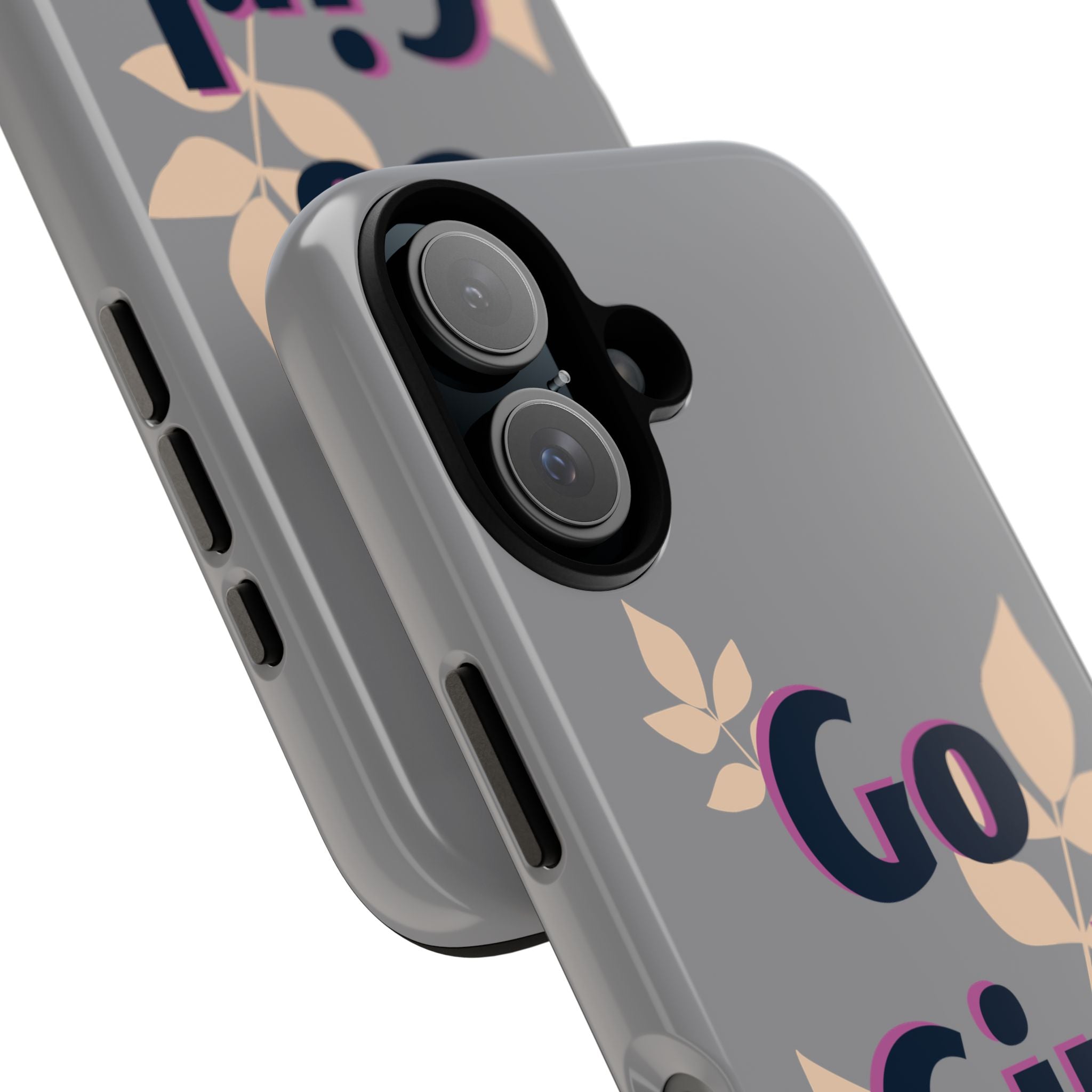 Stylish Phone Case - Go Girl Go, Motivational Tough Case, Gift for Her, Kindness Reminder, Floral Mobile Cover, Inspirational Phone [...]
