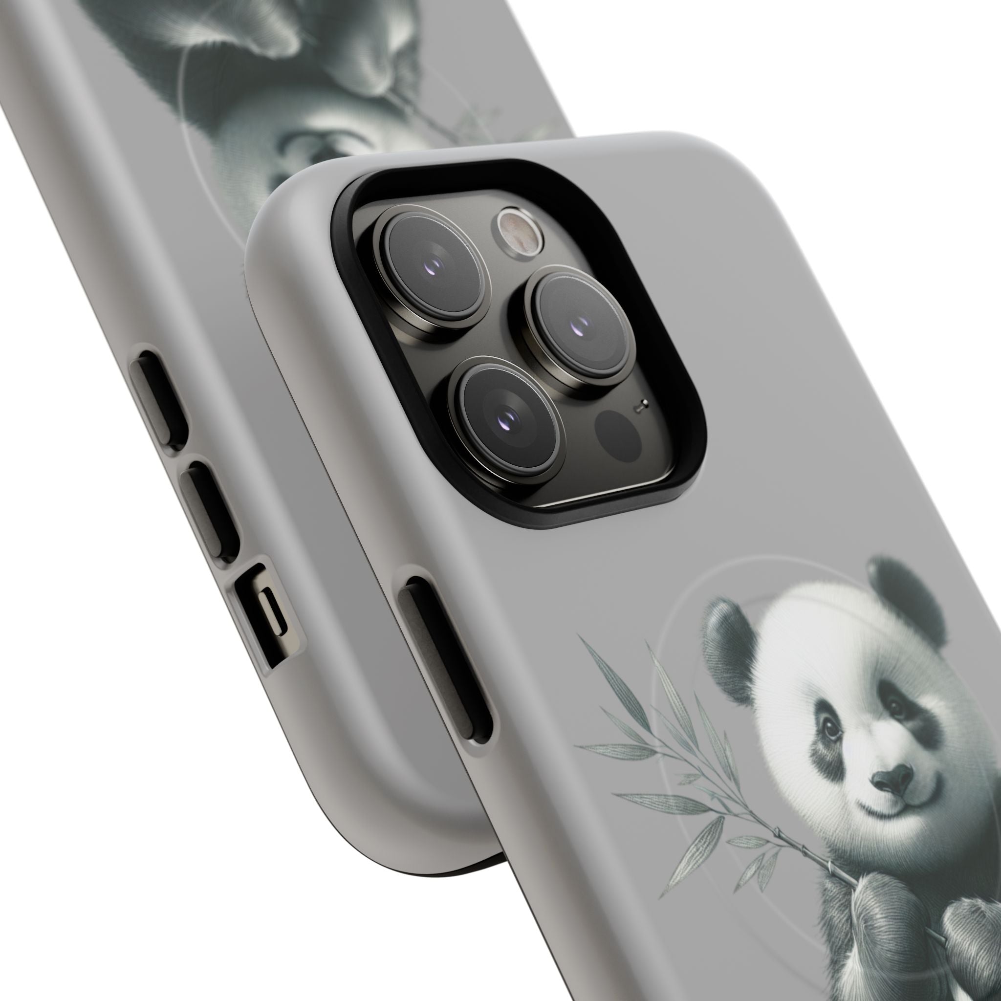 Cute Panda Magnetic Phone Case, Durable Phone Cover, Gift for Animal Lovers, Cute Phone Accessory, Stylish Protection Case