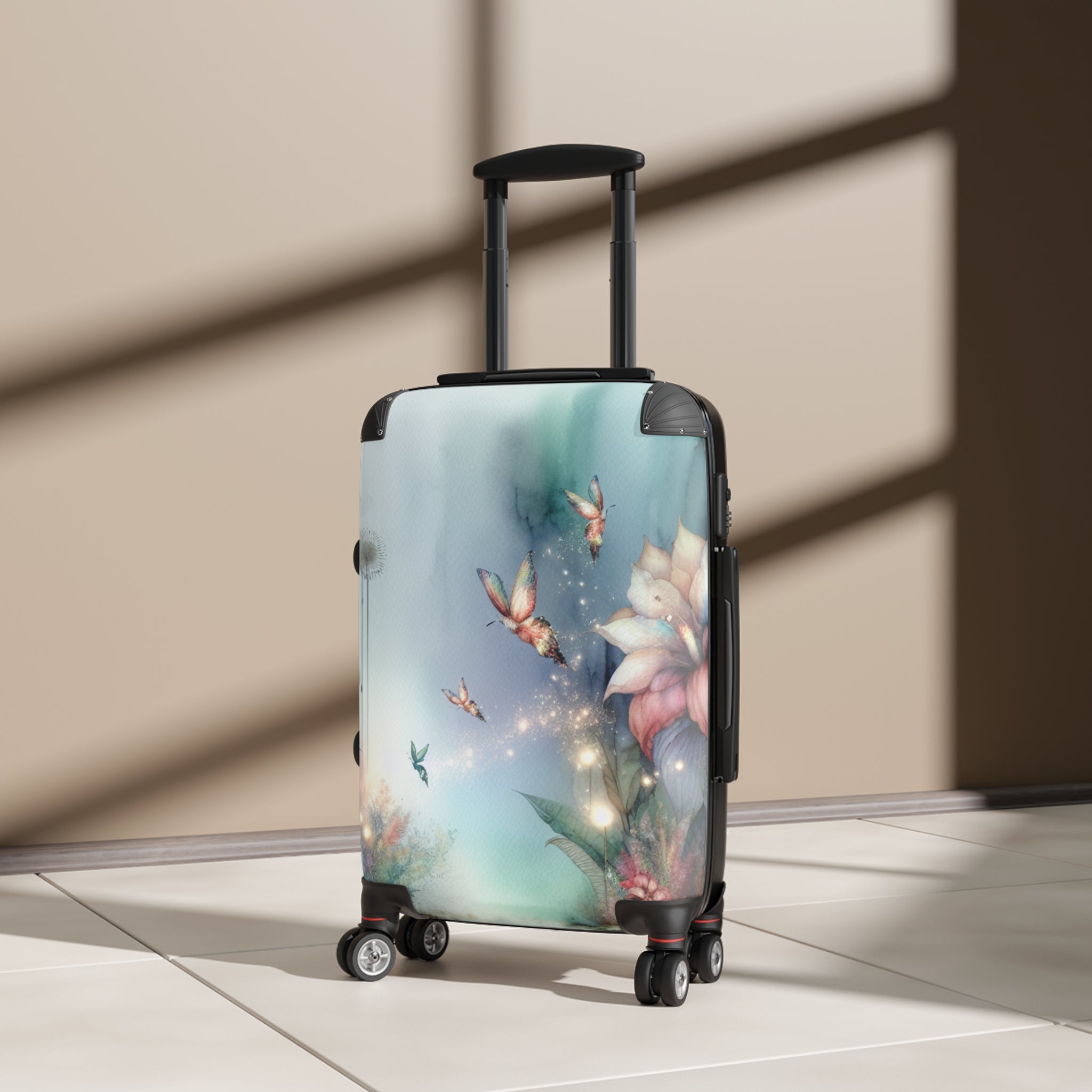 Travel Suitcase with Floral Design - Ideal for Vacations, Adventure Lovers, and Spring Getaways - Luggage, Overnight Bag, Travel [...]