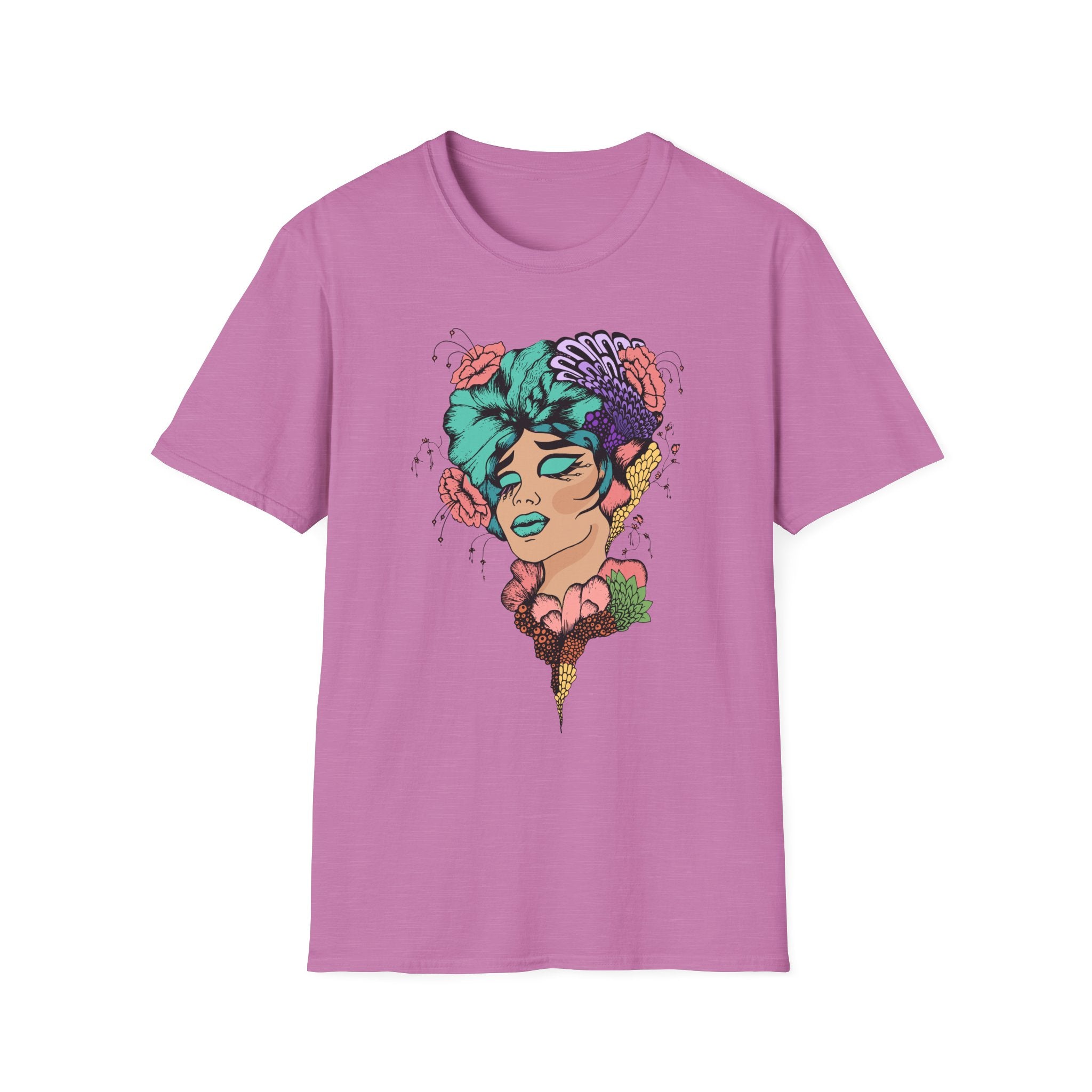 Stylish Floral T-Shirt with Vibrant Graphic, Unisex Tee, Casual Wear, Gifts for Her, Spring Fashion, Festival Outfits