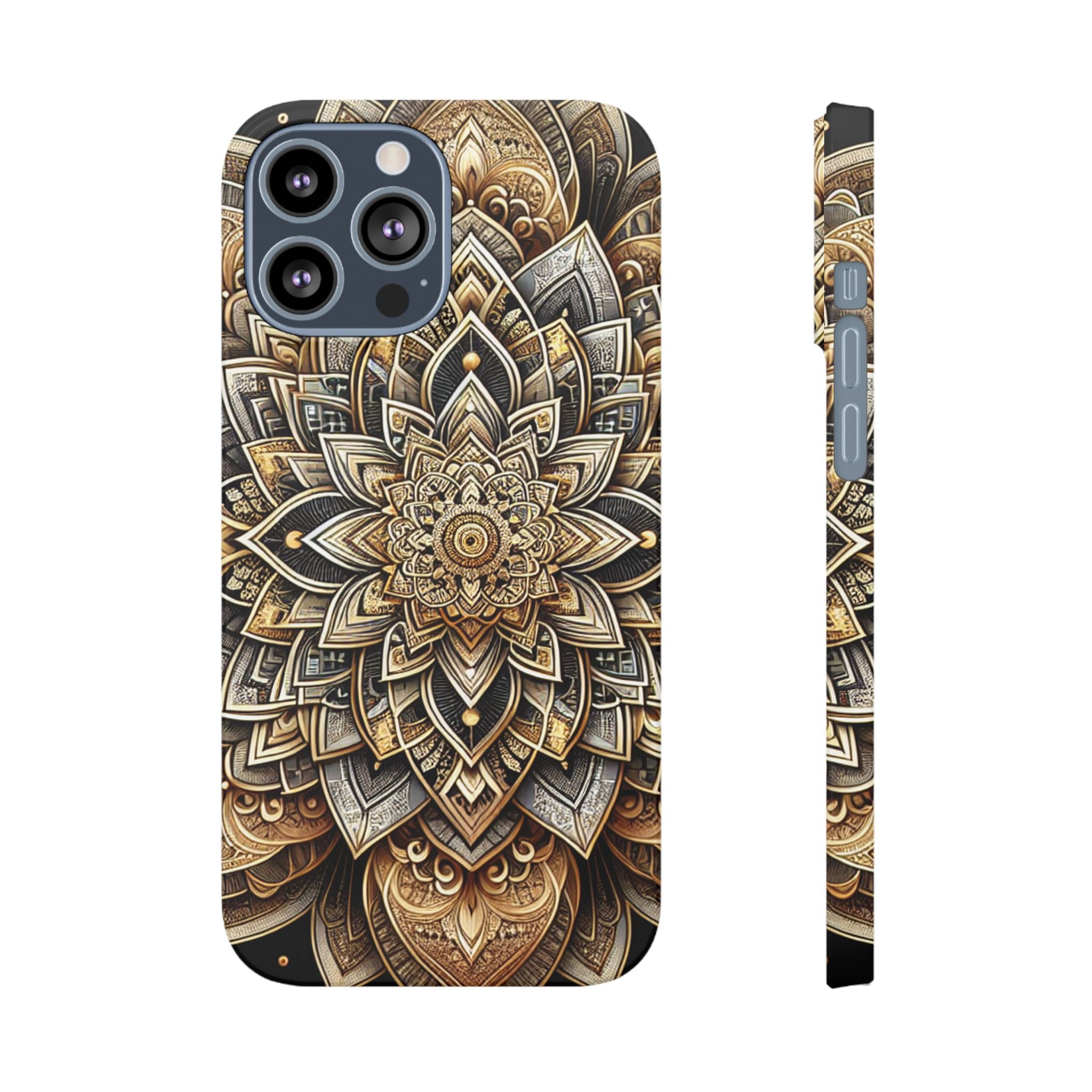 Ornate Mandala Phone Case | Boho Slim Cases for iPhone | Unique Art Gifts | Trendy Phone Accessories | Ideal for Her | Birthday & Holidays